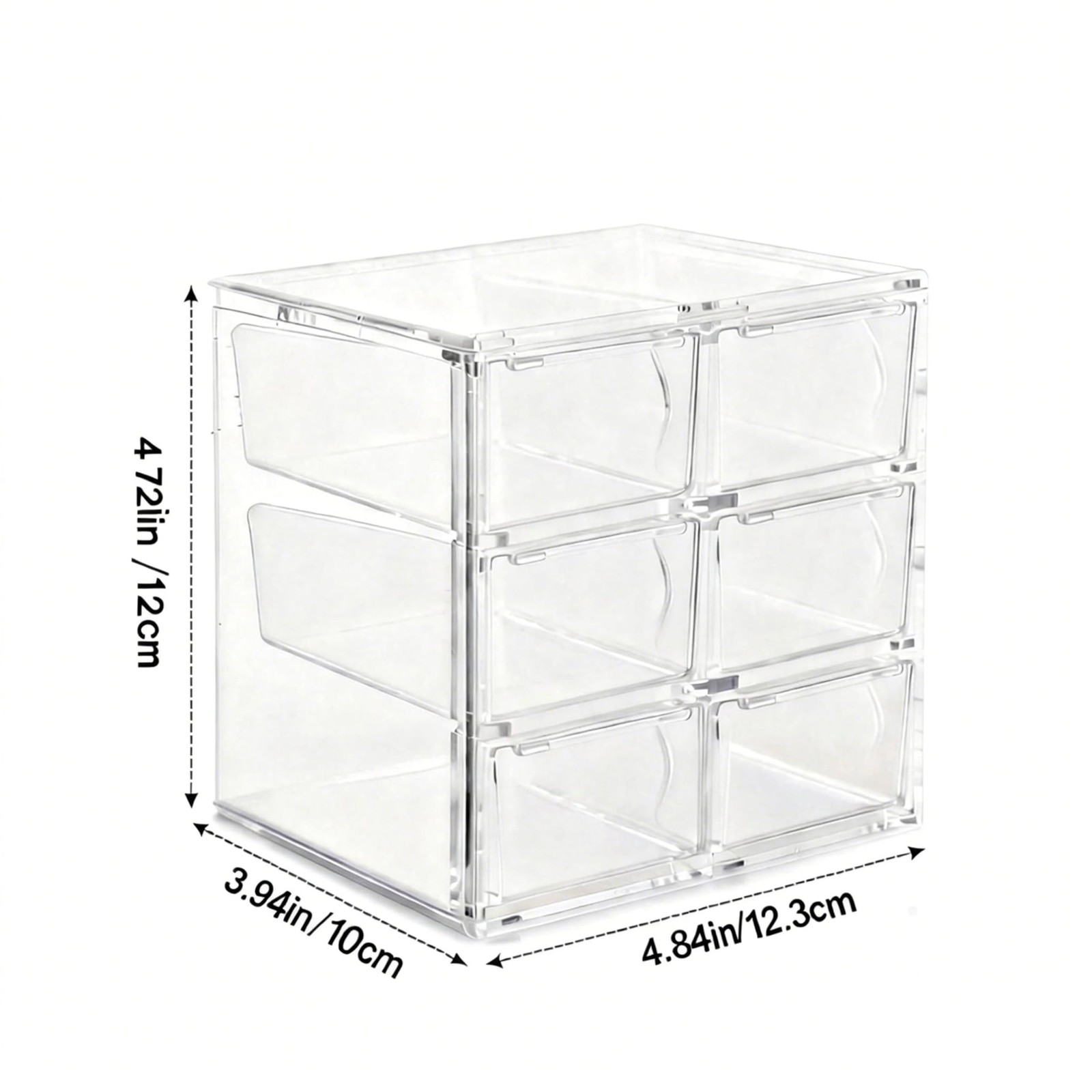 Acrylic Drawer Organizer, Clear Desk Organizer with Drawer, Plastic Stackable…