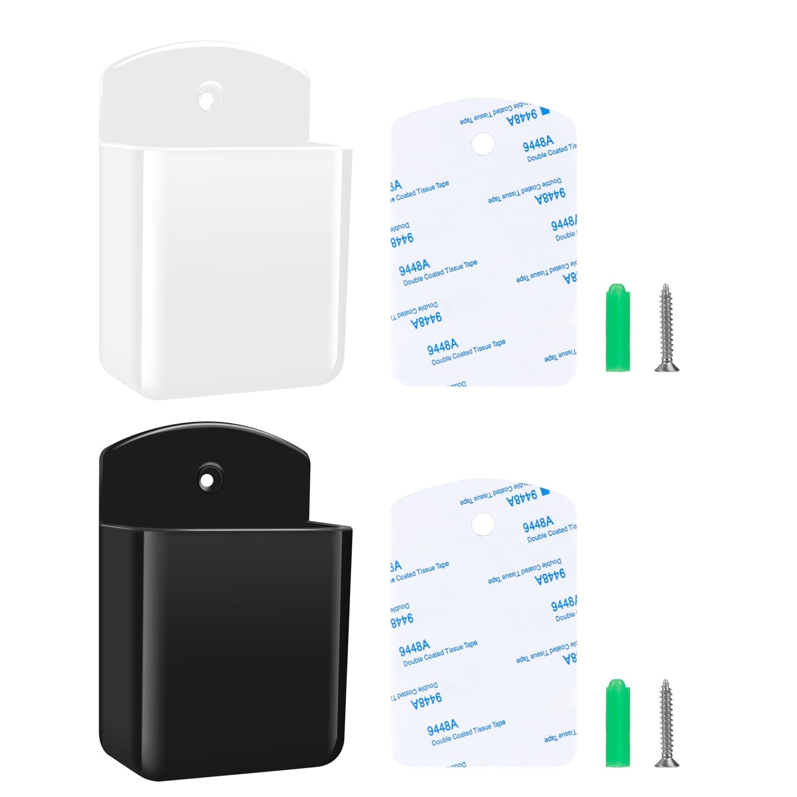2 PCS Remote Control Holders Wall Mount, Self Adhesive TV Air Conditioner Rem…