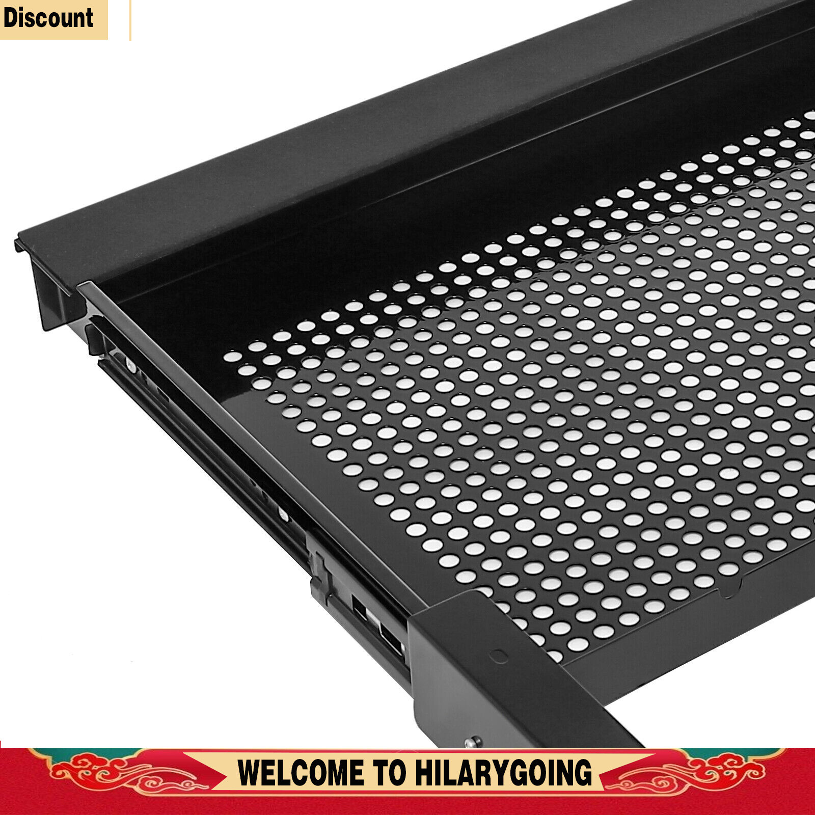 Under-Desk Drawer Storage Organizer for Standing Desks Pull-out Drawer Black