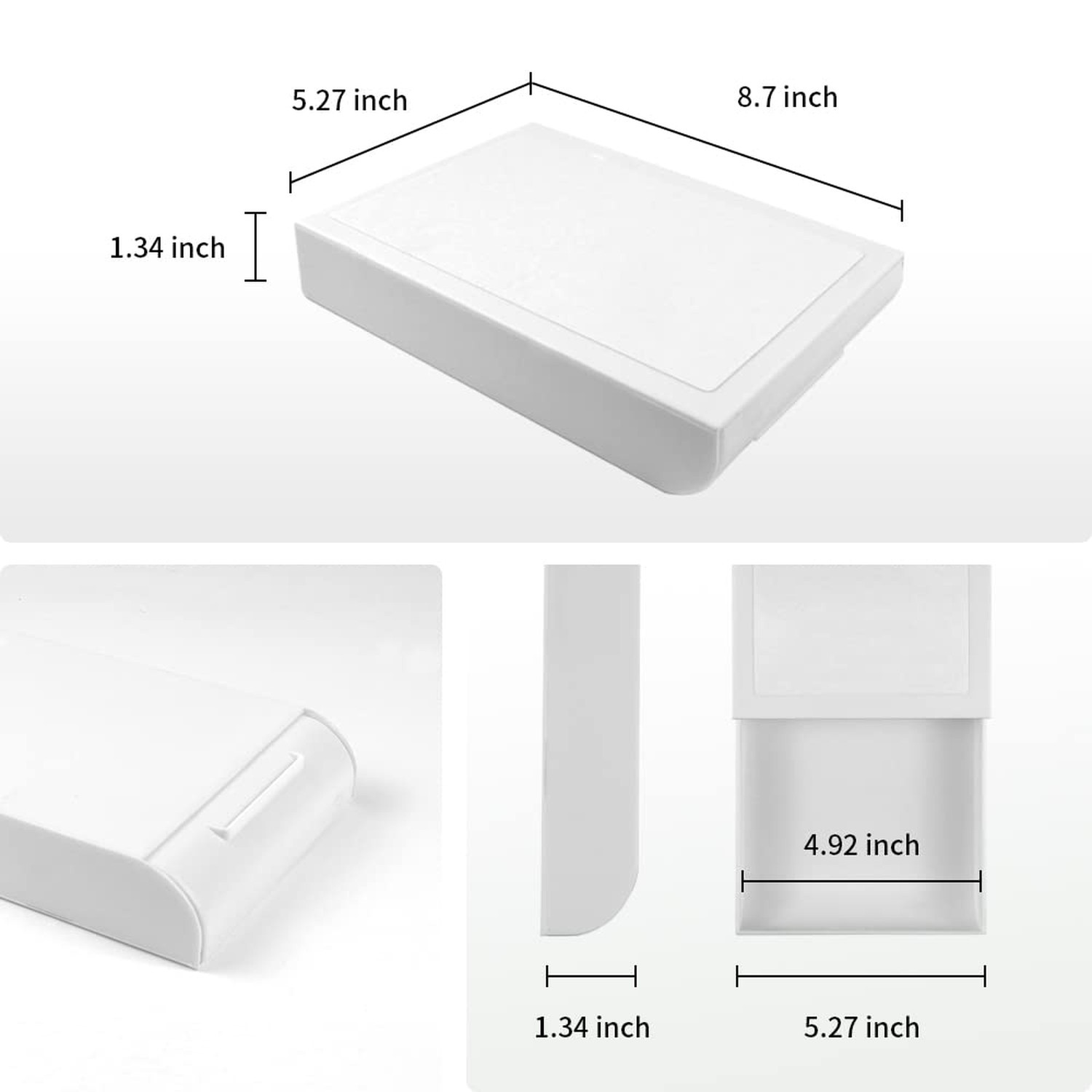 YOOUSOO 2 Pack Under Desk Drawer Organizer, Slide Out Pencil Holder, Desk Dra…