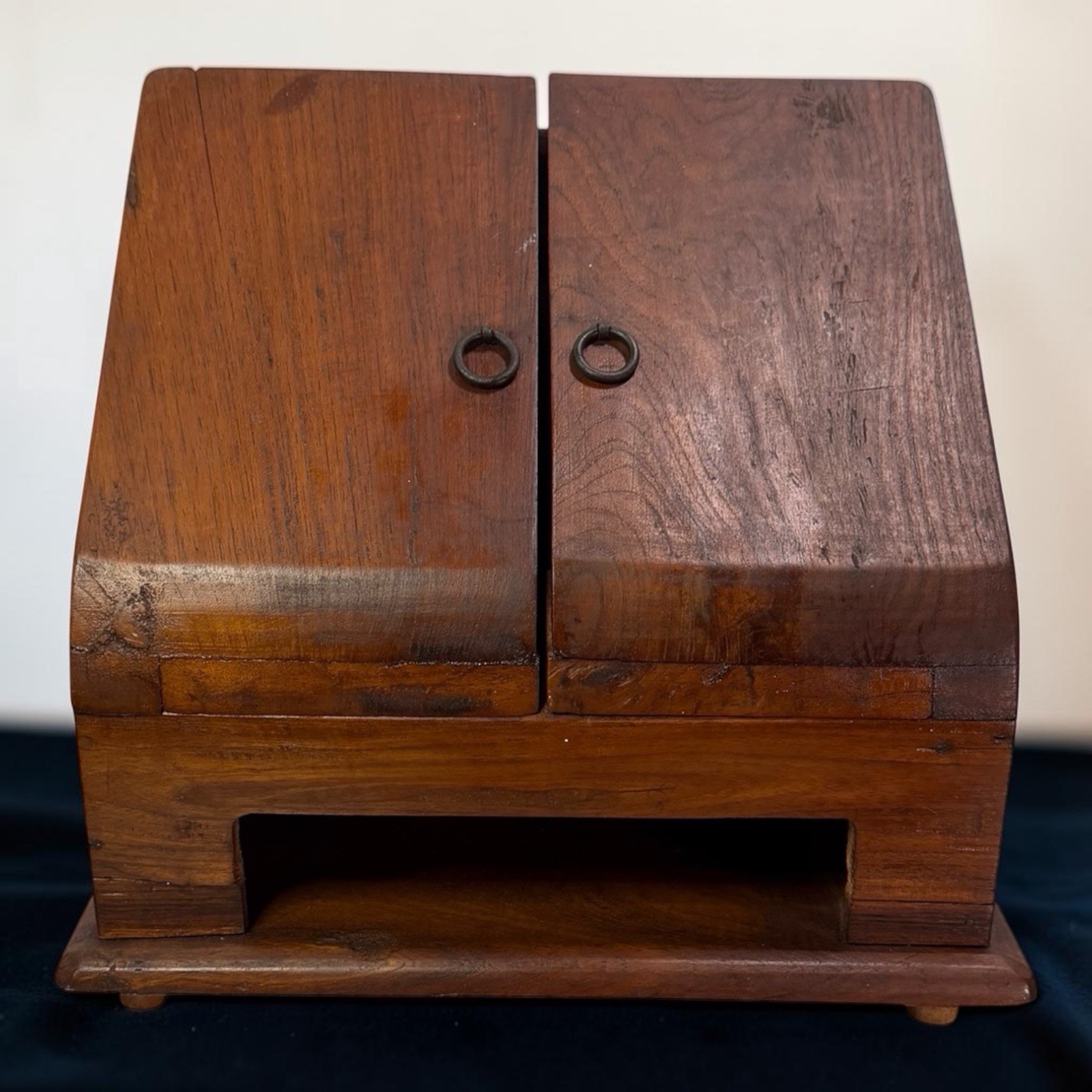 Vintage Wood Desk Mail Organizer. Missing Drawer And Spaces.