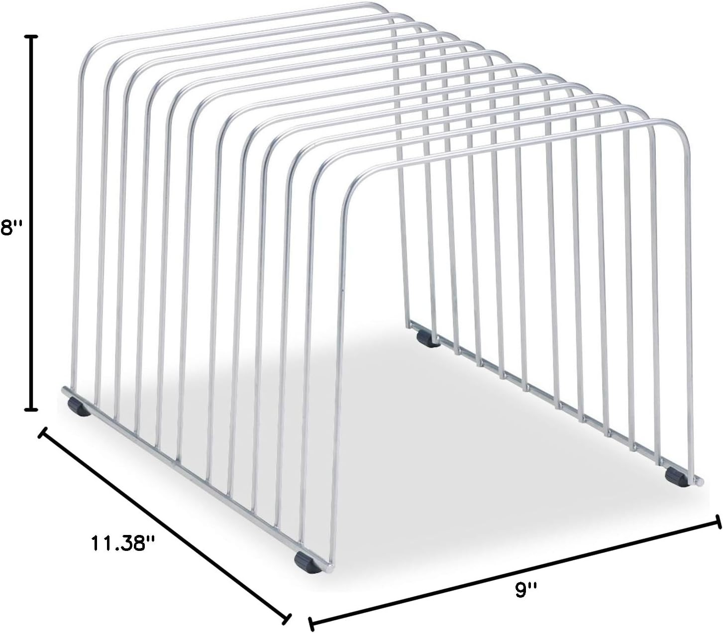 Compact 11-Compartment Stationery Organizer with Rubber Feet for Surface Safety