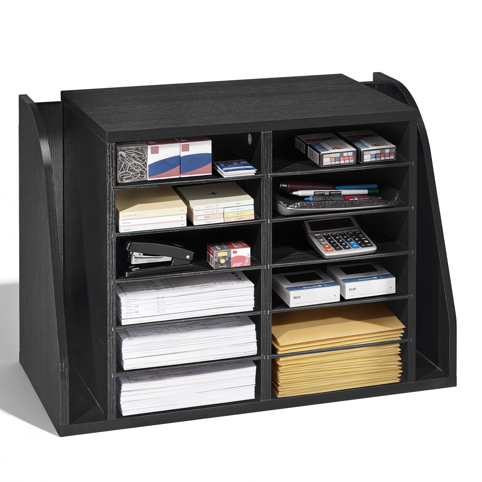 VEVOR Literature Organizer 12 Compartments Office Mailbox Side Vertical Storage