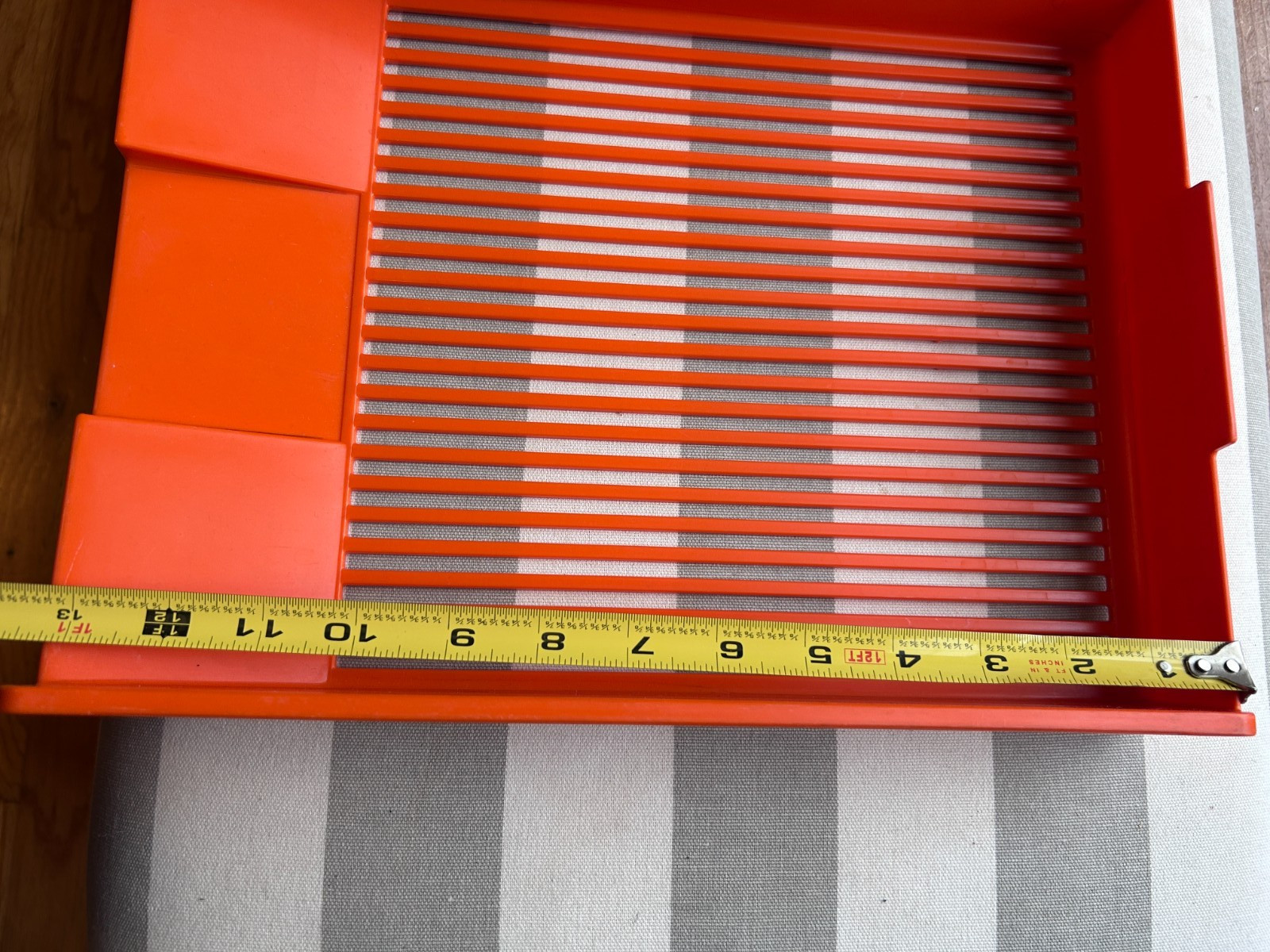 vintage Gustavsberg plastic stacking desk paper trays orange yellow MCM Sweden