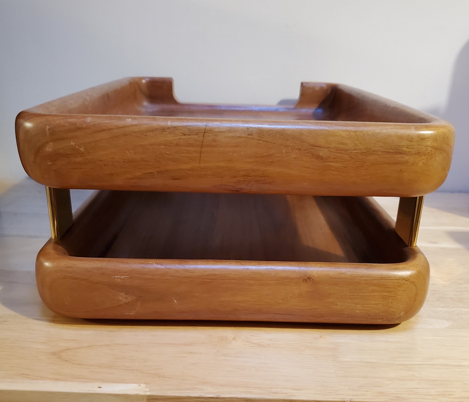Mid-Century Eldon Woodline Desk in Oak, Series 6500