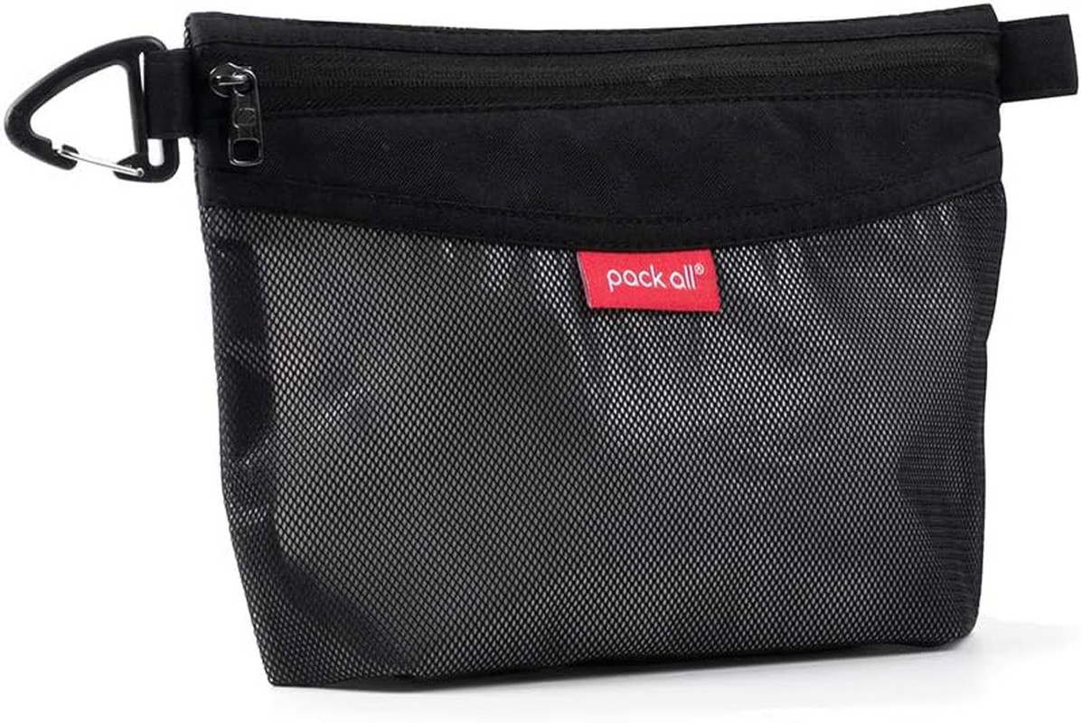 Water-resistant Material Zipper Pouch Mesh Zipper Bags for Storage Travel Off…