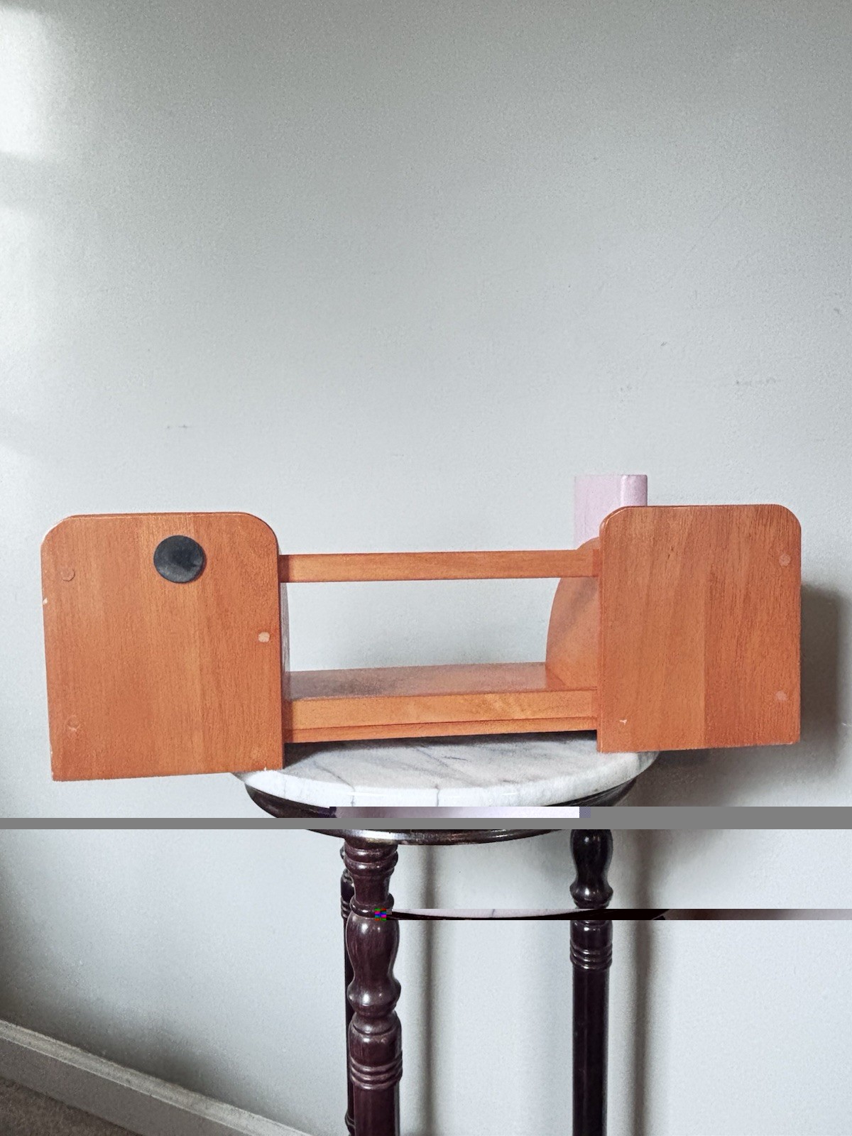 Vintage Wood Desk Organizer- Oak