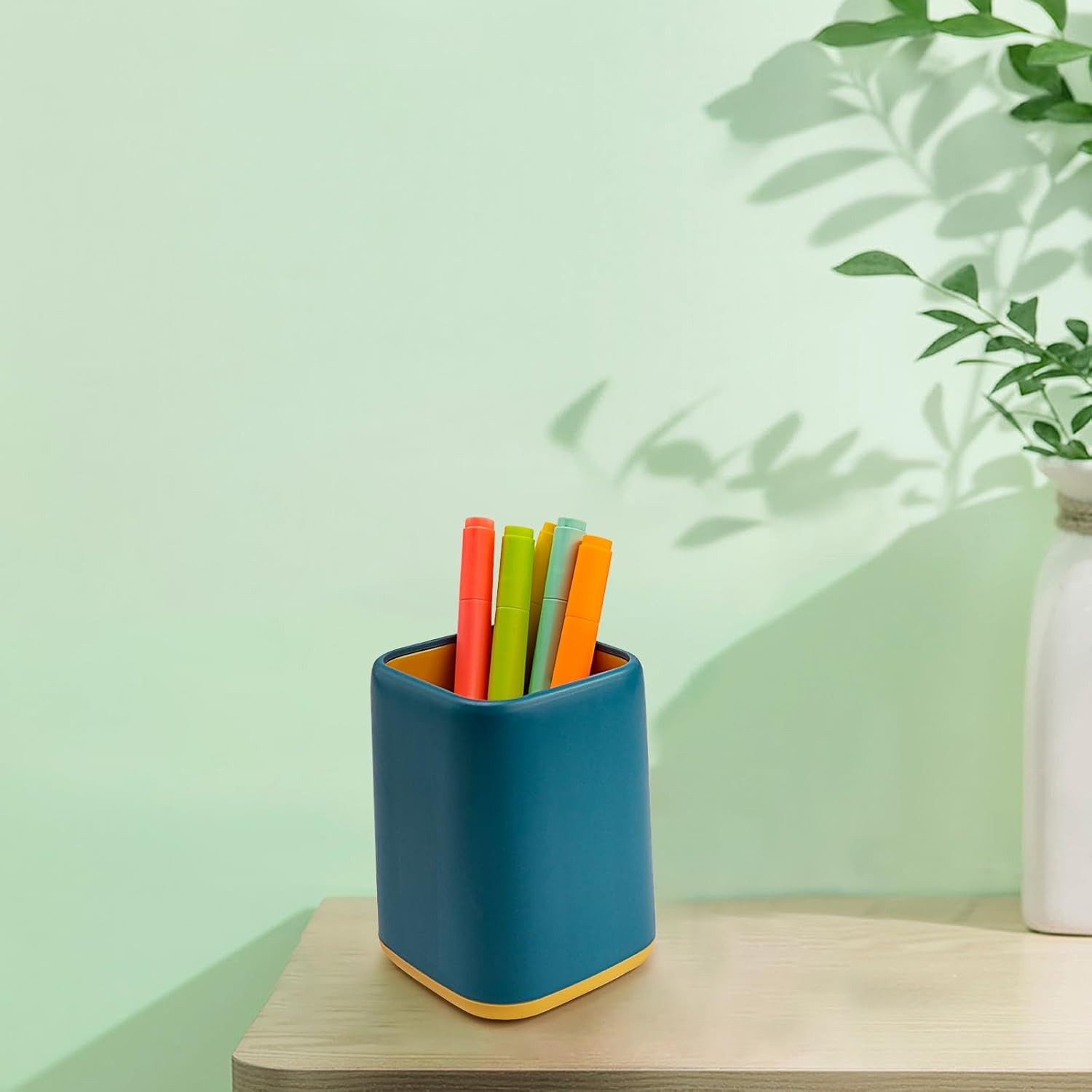 Desk Pen Holder, Desktop Organizer Storage Case Stationery Scandinavian Design f