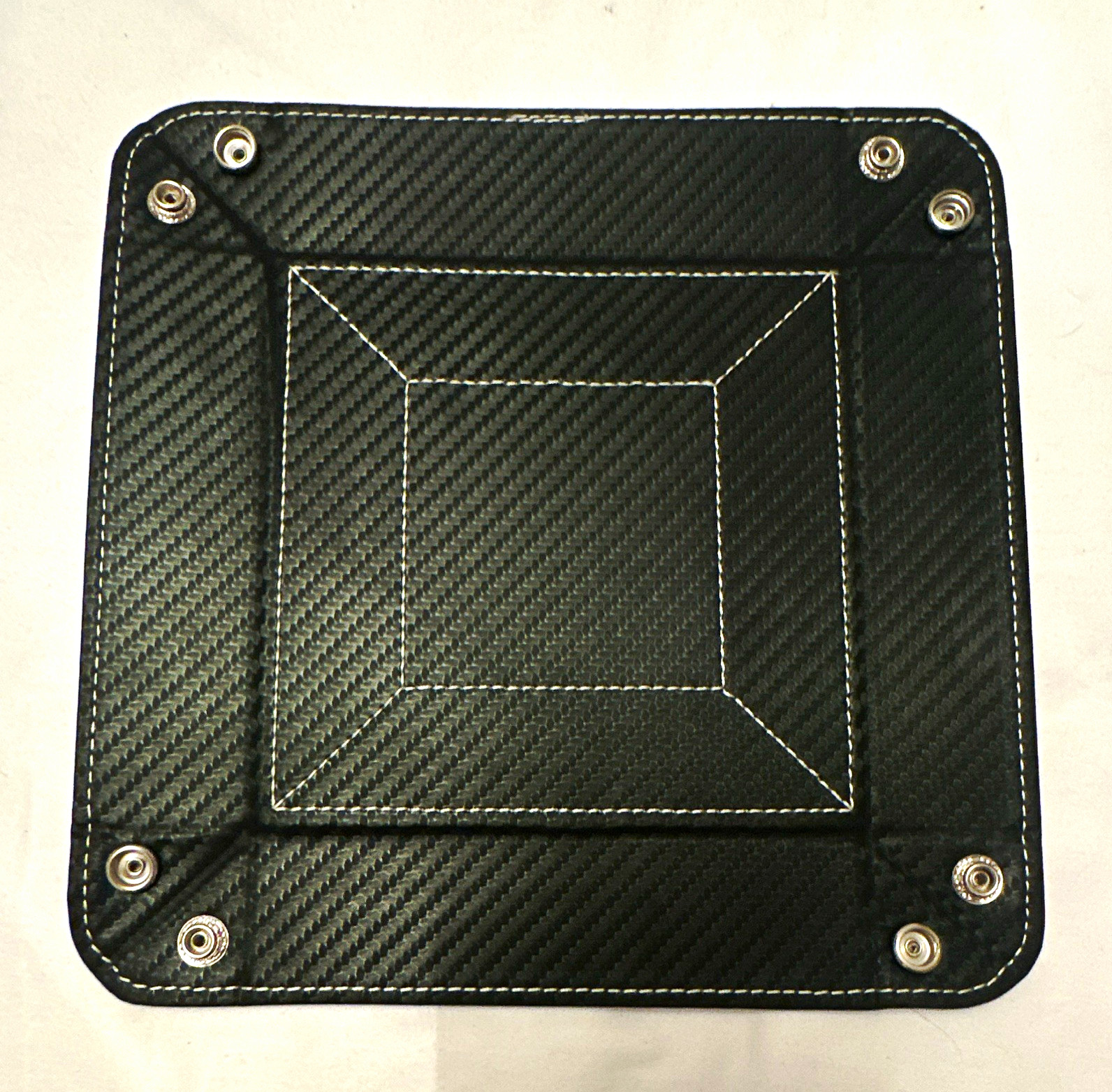 Black Carbon Coin Tray. See picture for condition. Sold as is.