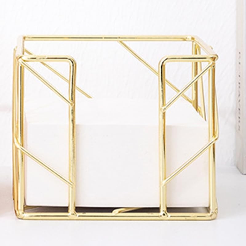 2Pcs Post sticky Note Holder + Pens Holders,Desk organizer sets,Gold Metal su…