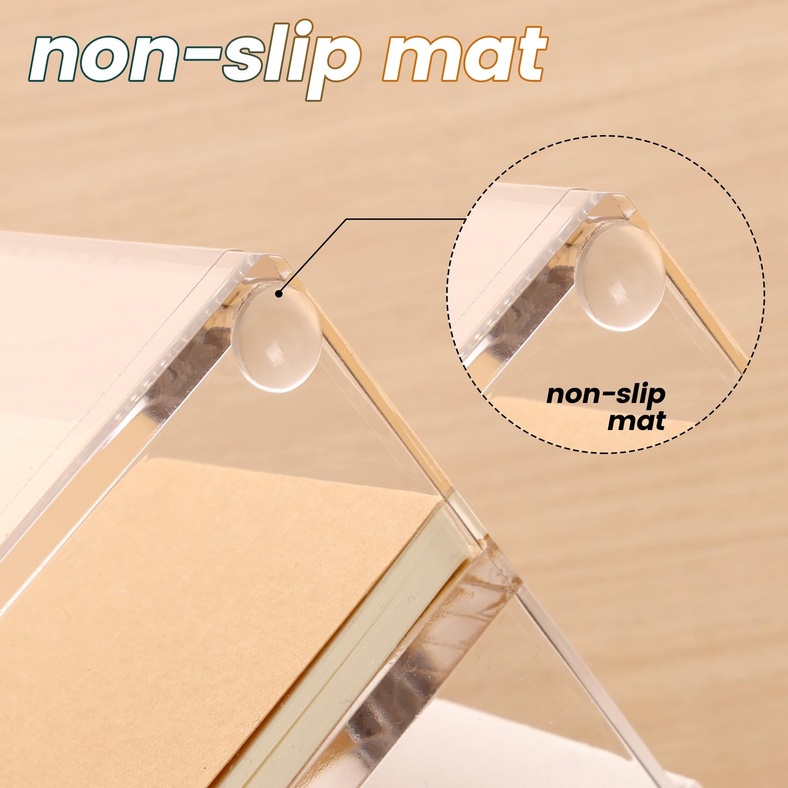 1 PCS Clear Acrylic Mail Letter File Holder 2 Section Desk Organizer Storage