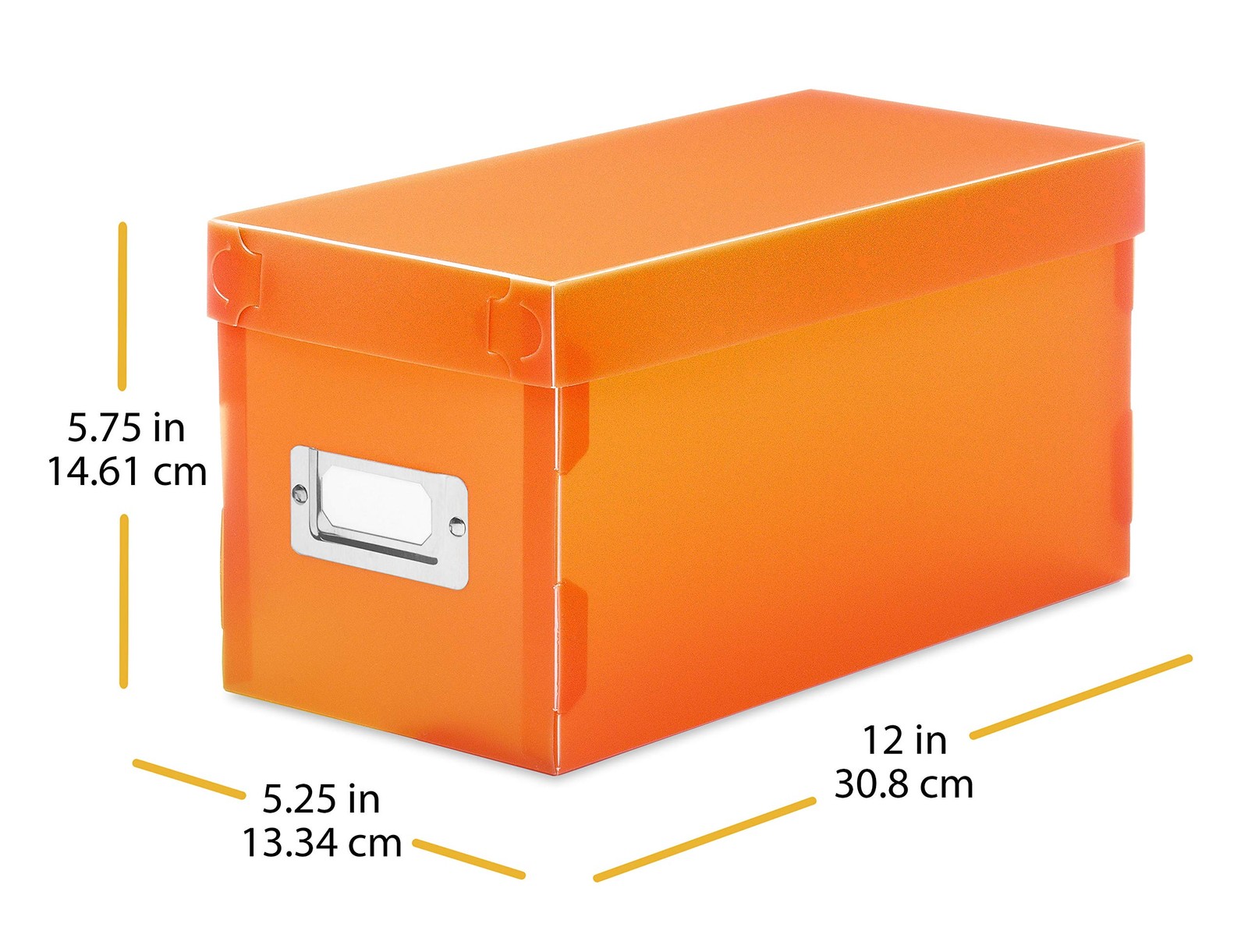 Whitmor 6754-373-5 Plastic CD Boxes Set 12.0 L x 5.25 W x 5.75 H, Multicolor