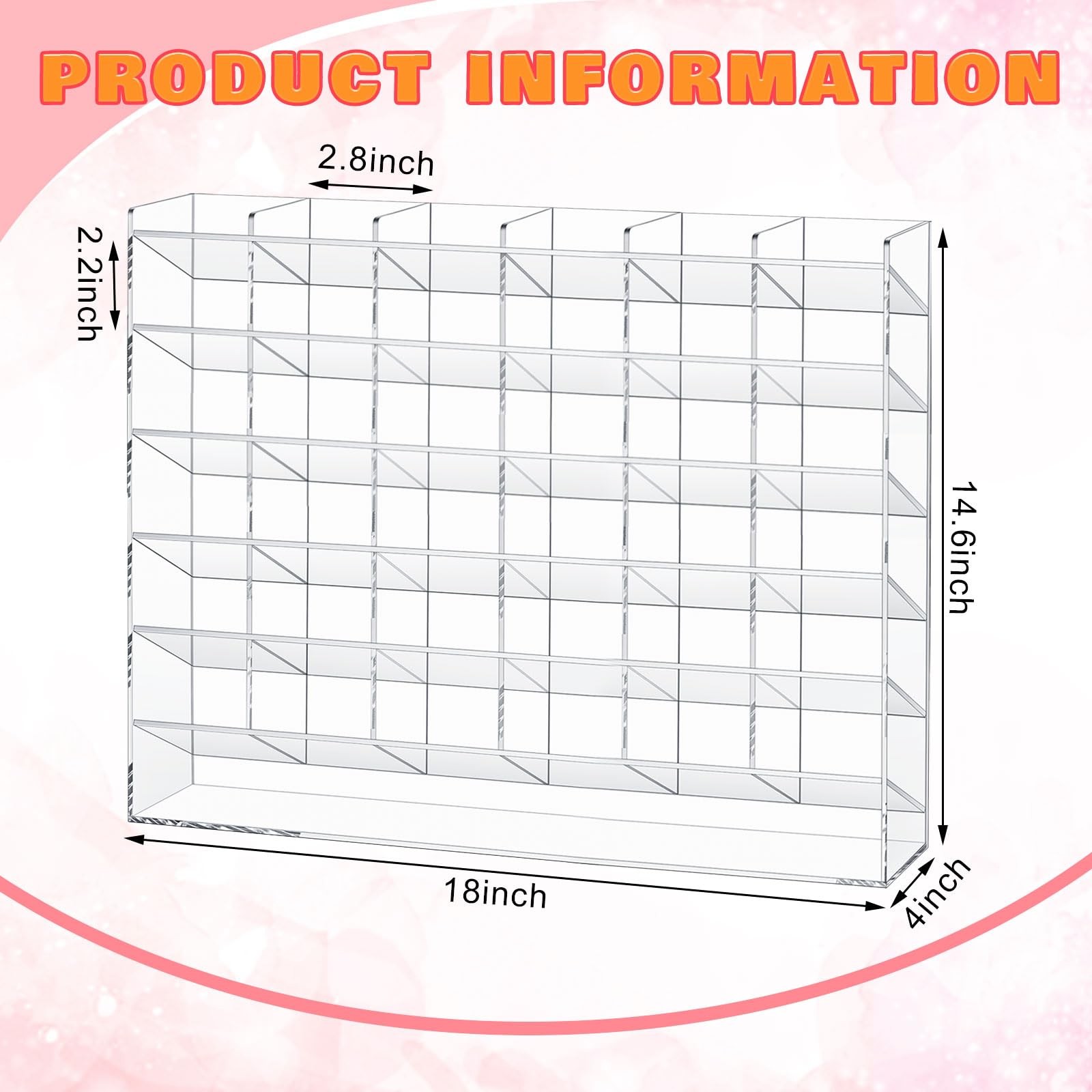 Acrylic Pen Organizer Storage for 420 Markers Vertical Marker Organizer Acryl…
