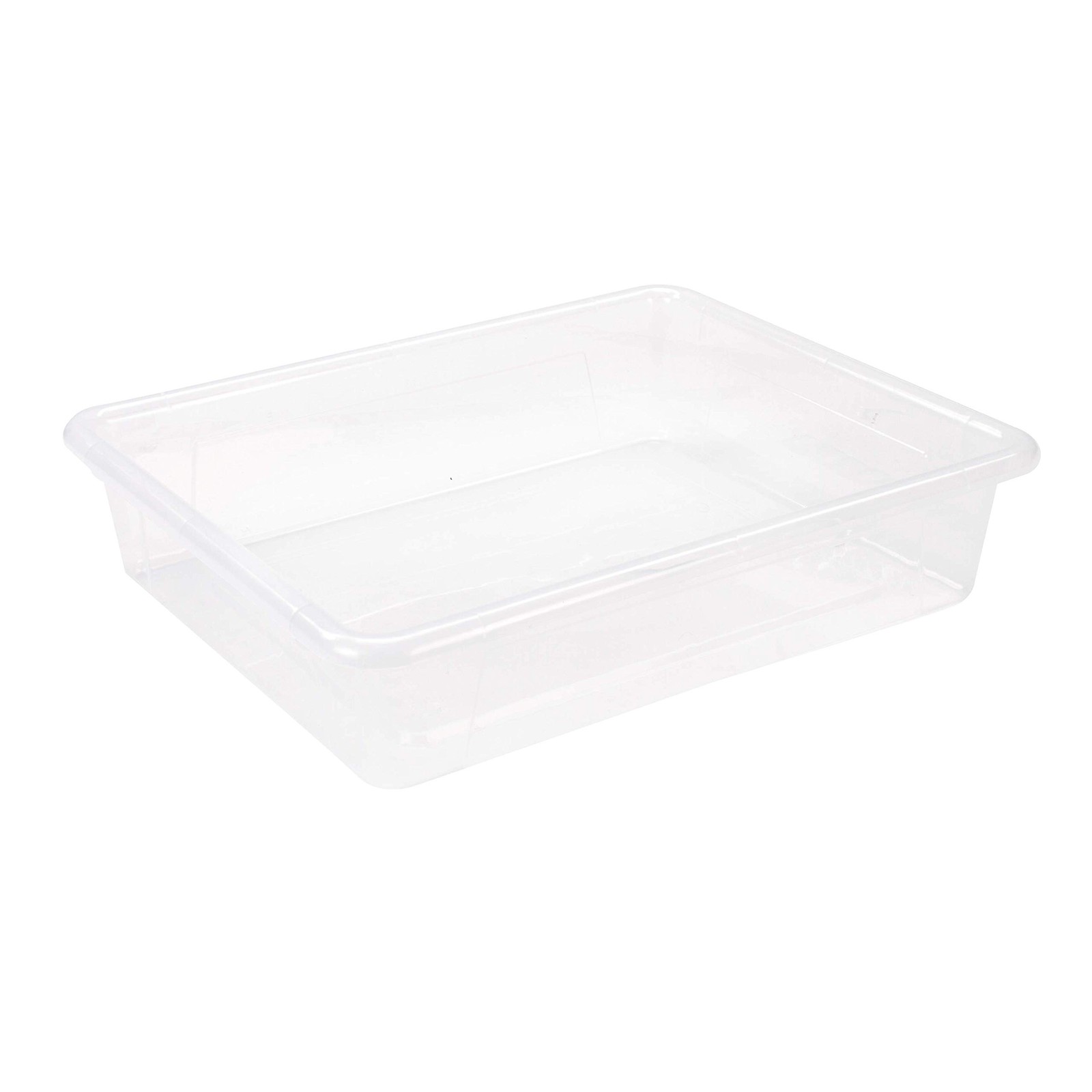 Storex Letter Size Deep Storage Bin For Classroom Office And Home Transparent