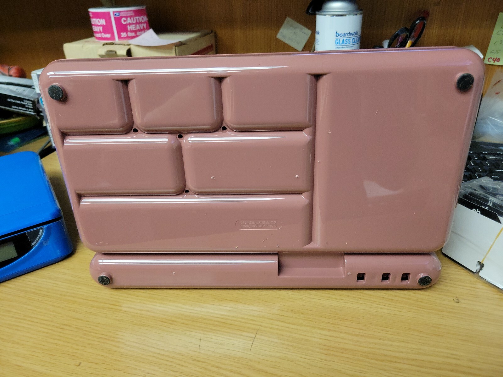 Eldon Image 1500 5 in 1 Desk Workspace Organizer Set for Home or Office Mauve!