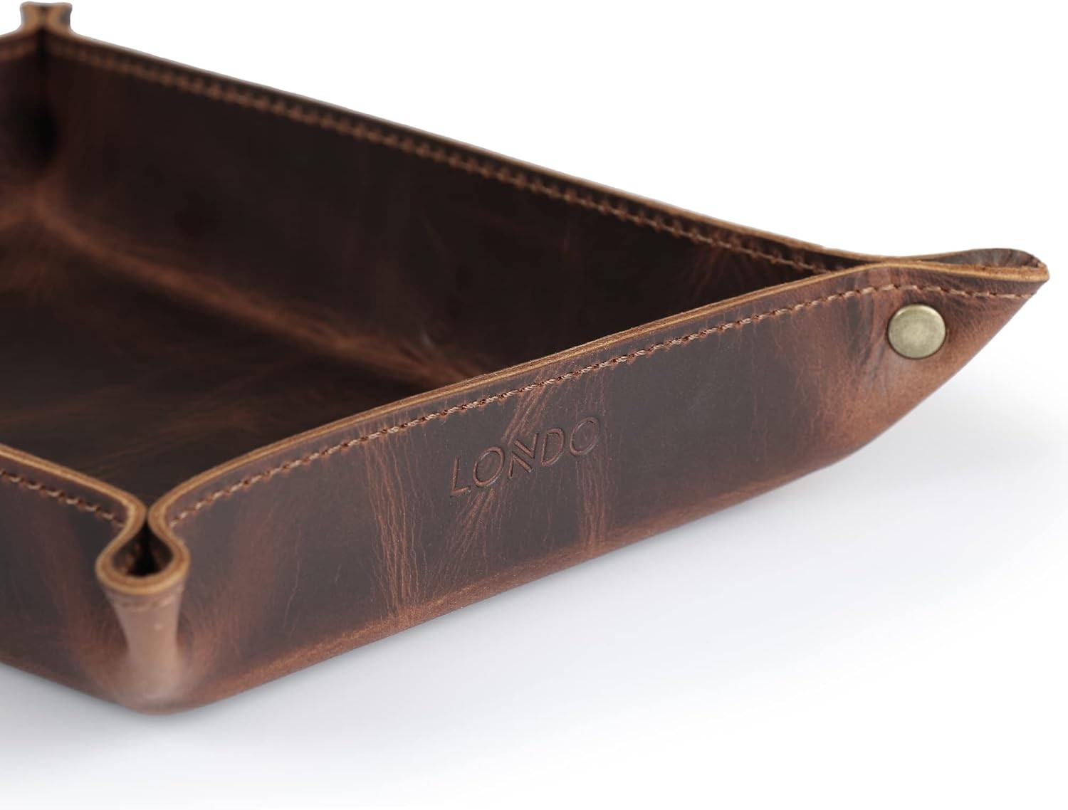 Genuine Leather Tray Organizer Practical Lightweight Water Resistant Computer