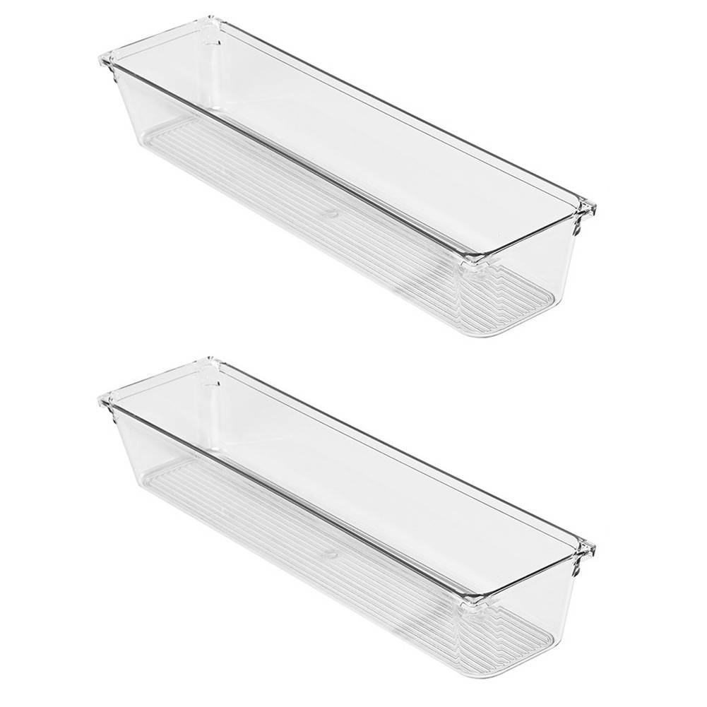 Desk Storage Tray Plastic Organizer Tray Drawer Organizer System O8G81717