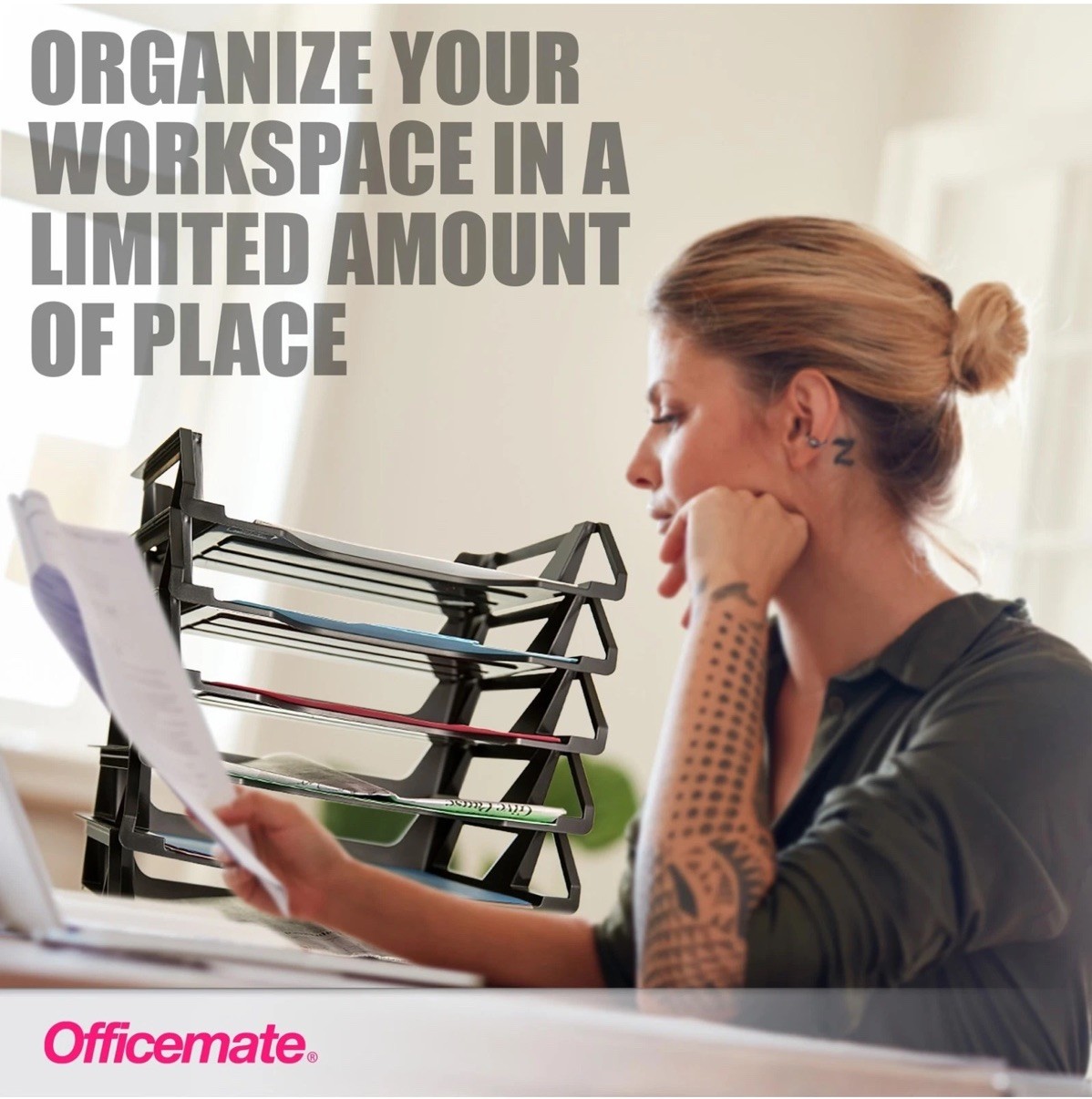 Officemate Stackable Letter Trays (6 Trays)