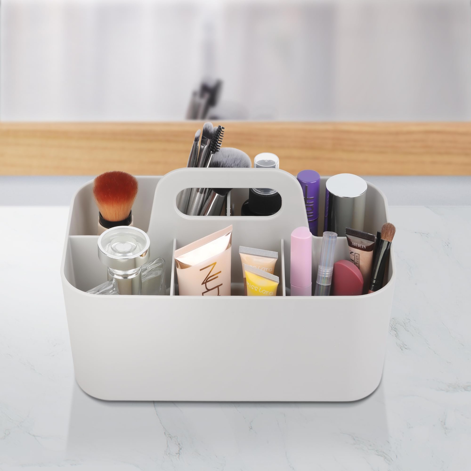 2 Pack Caddy With Handle Portable Plastic Caddy Storage For Cleaning Bath Makeup