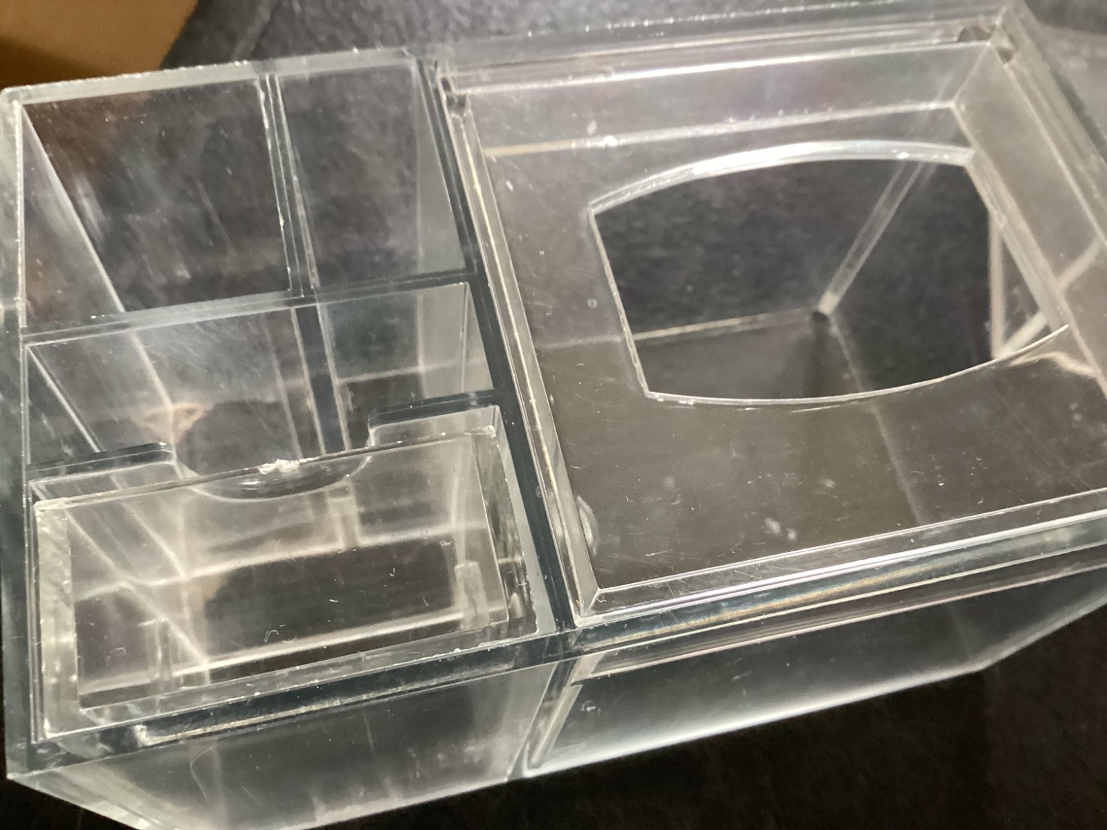 Clear Plastic Desk Organizer