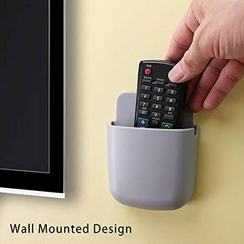 3 Pack Remote Control Holder Wall Mount Phone Charging Organizer Pen Storage