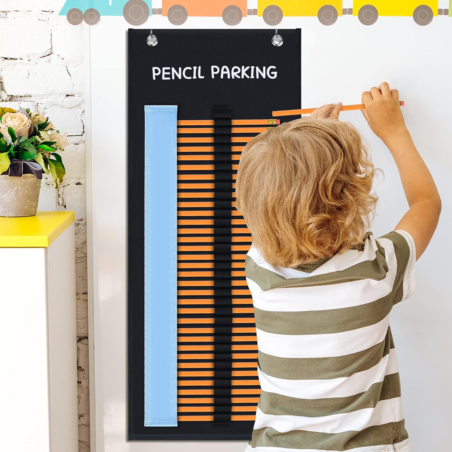 2-Pack Pencil Parking for Classroom, Pencil Holder for Desk Organizer