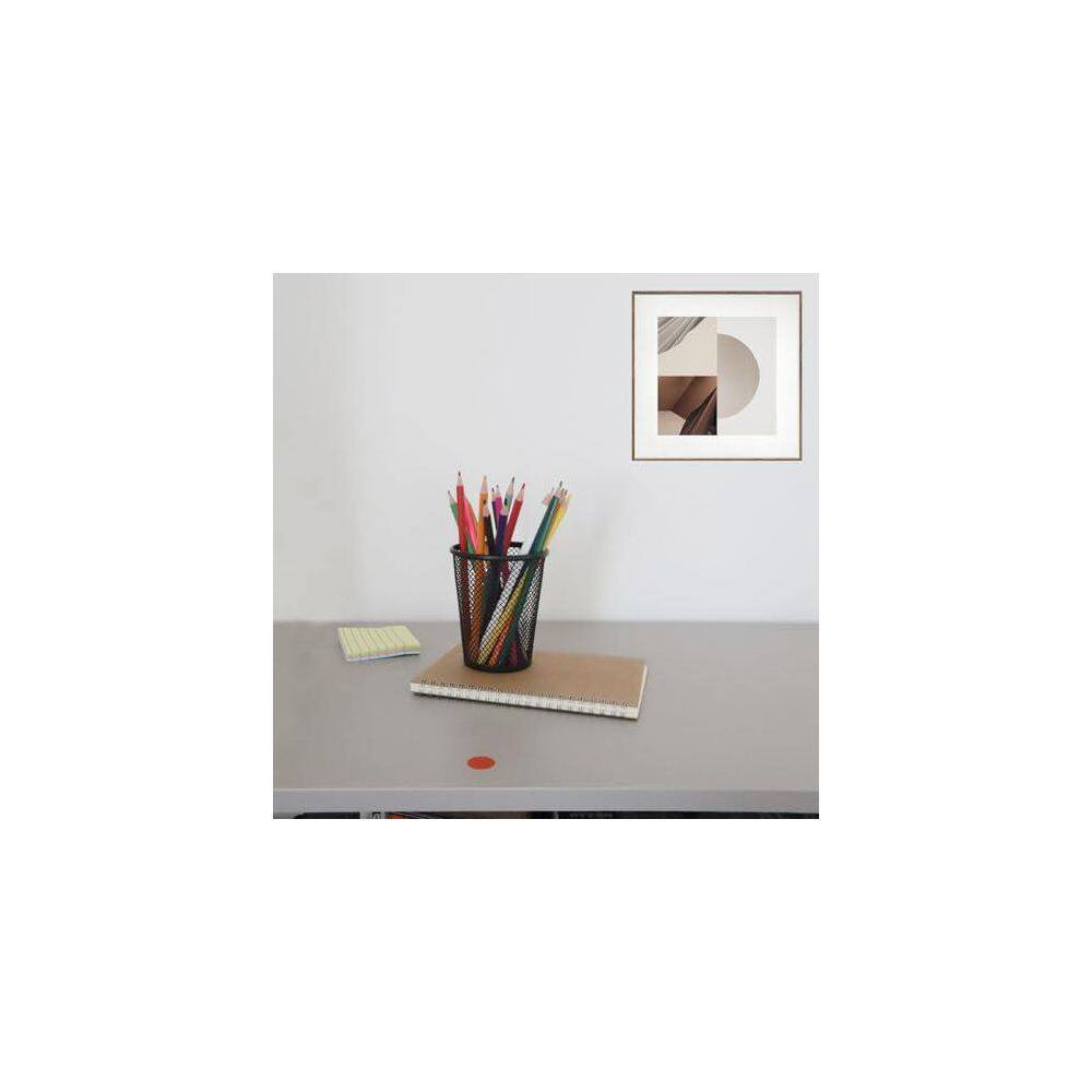 1 Pack Wire Mesh Black Pencil Pen Holder Cup for Desk Organizer Office Accessori
