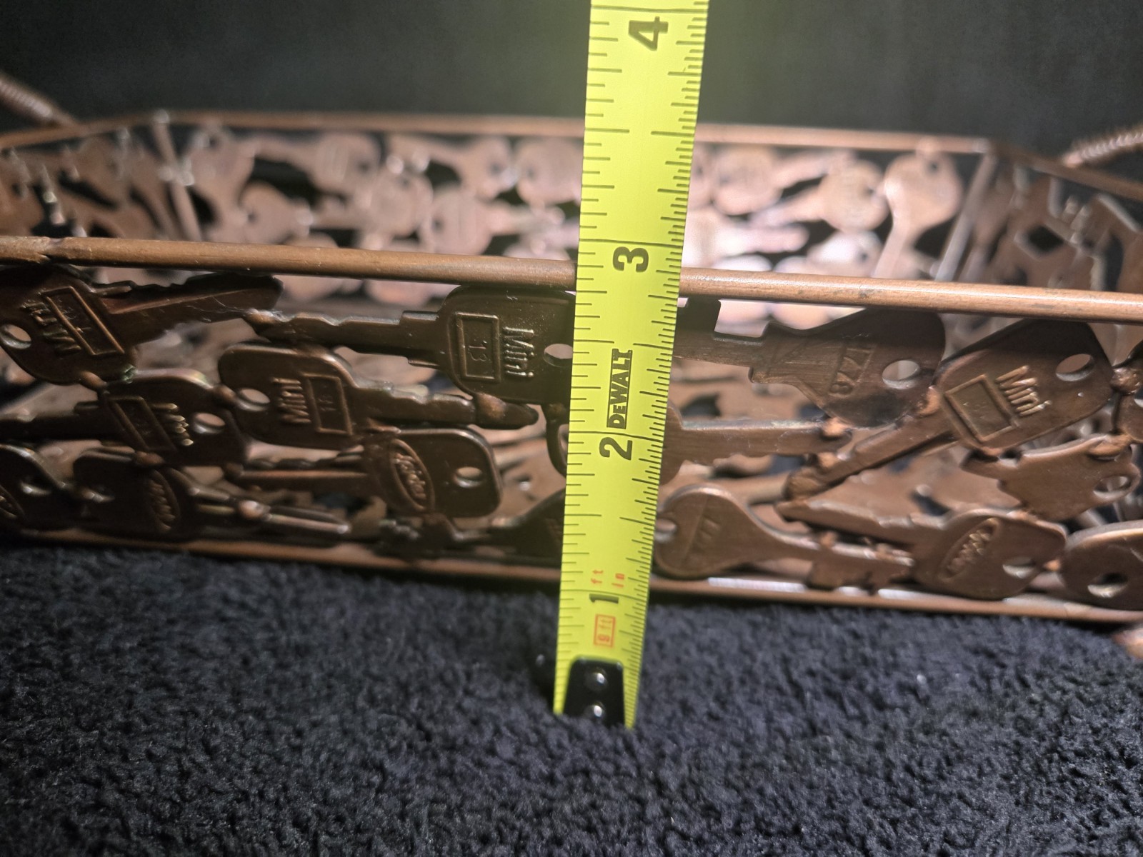 Handmade Recycled Key 3 Pc Desk Set Tray Bowl Pencil Cup India Industrial