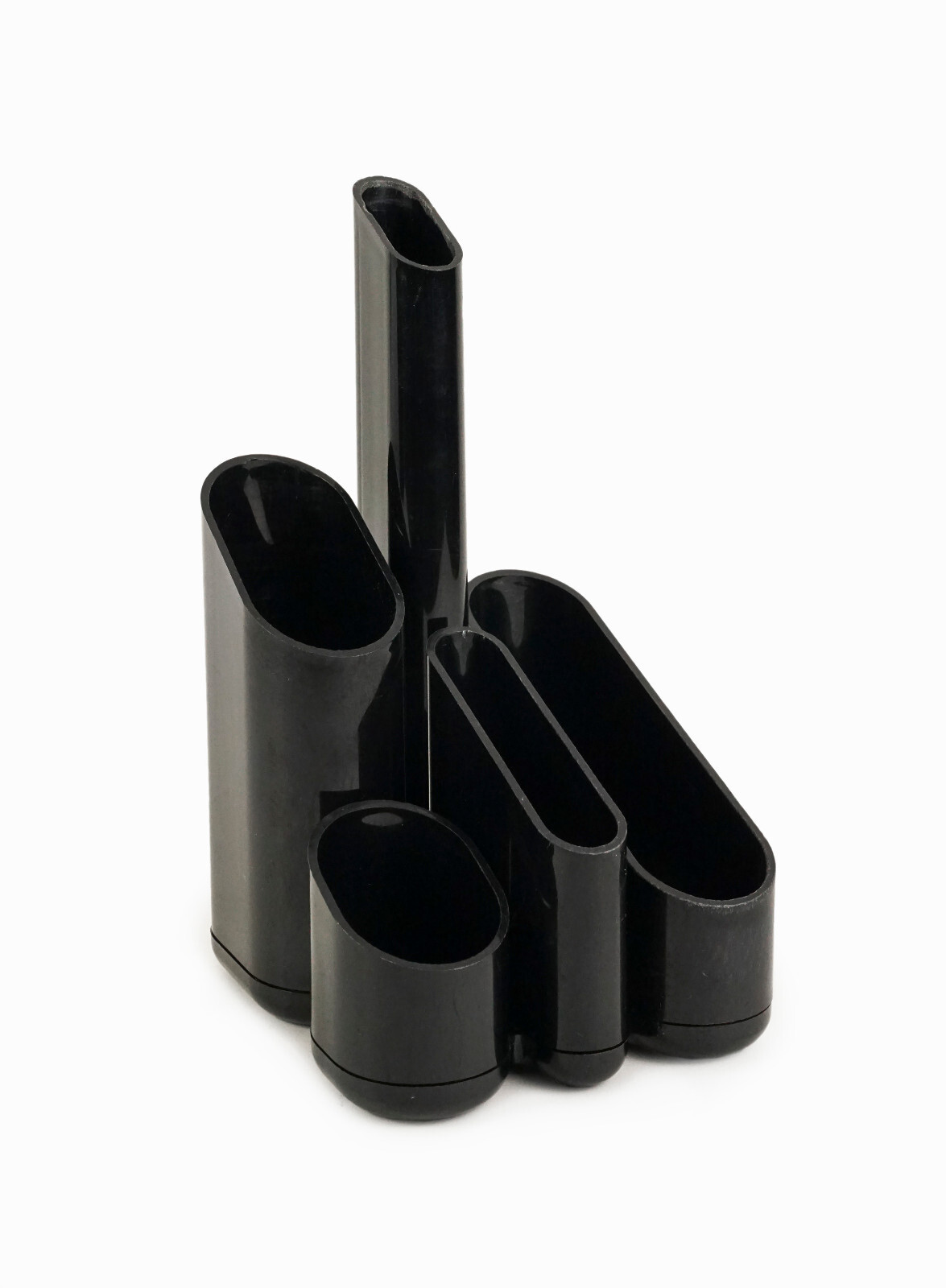 1985 Desk Organizer Eldon Office Vintage Storage Desk Plastic Black Artist