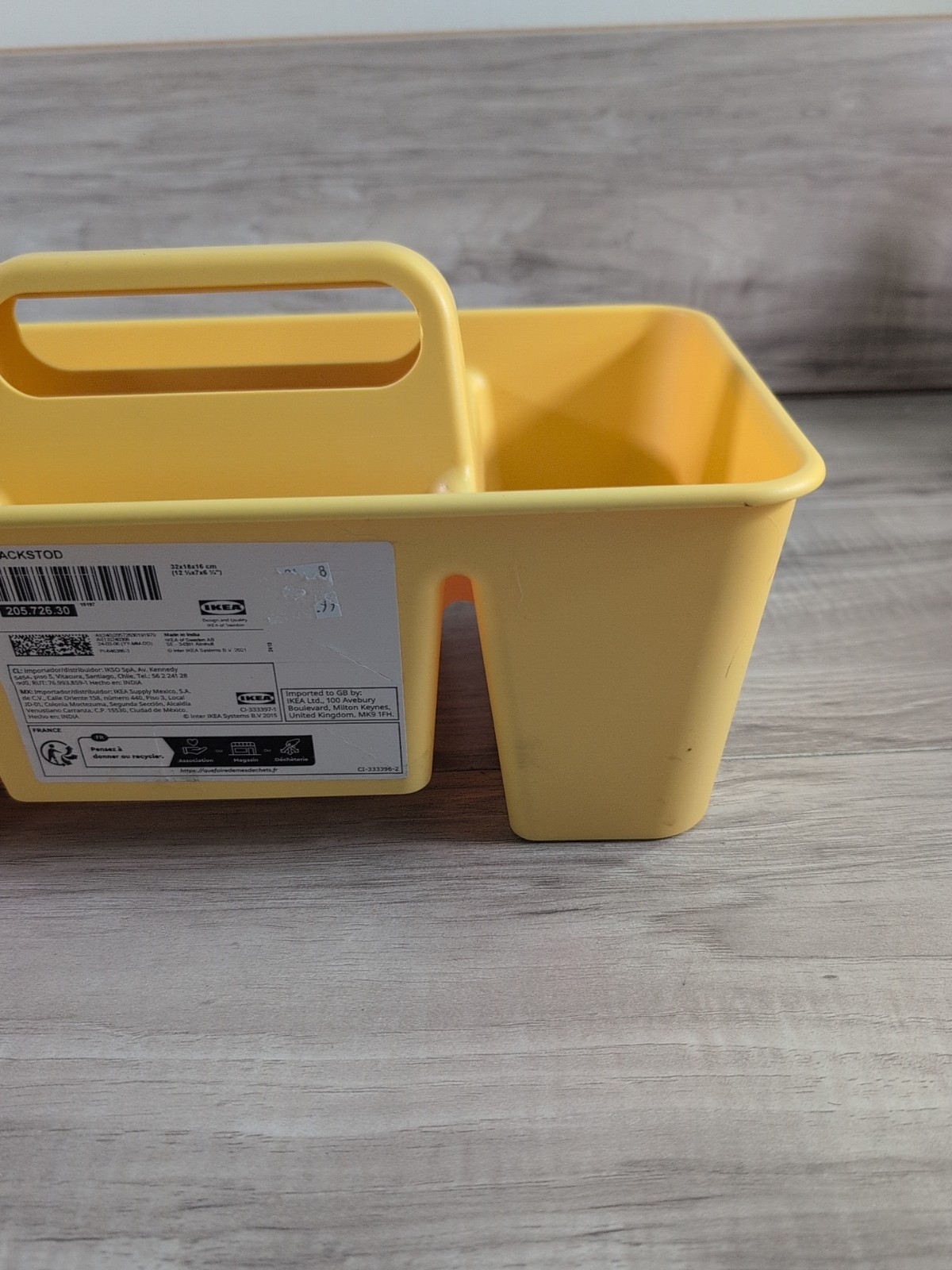 Vintage IKEA STACKSTOD Desk organizer Made in India In Yellow Color