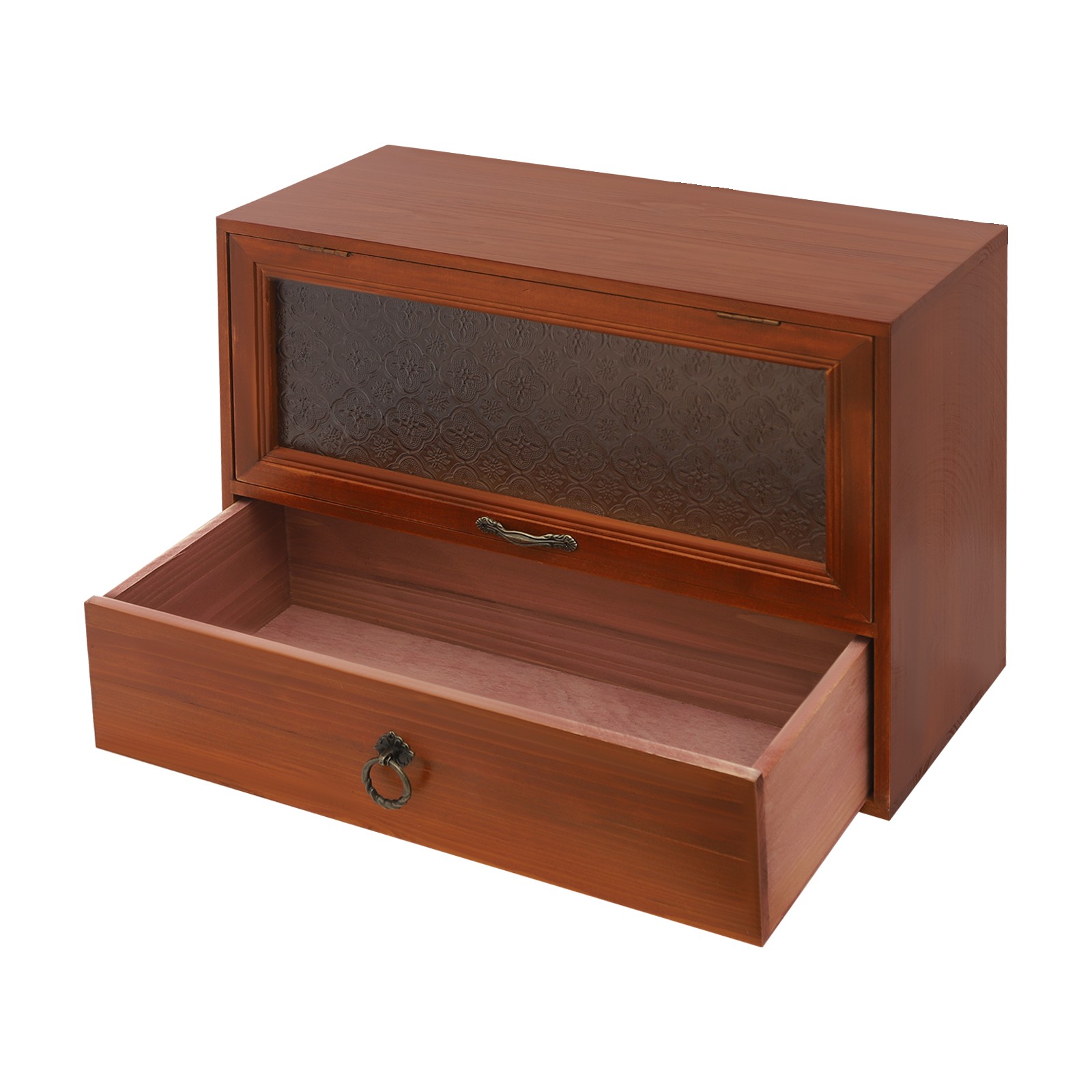 2-Tier Storage Drawer Box Cabinet for Desk – Organizing Unit for Kitchen Counter