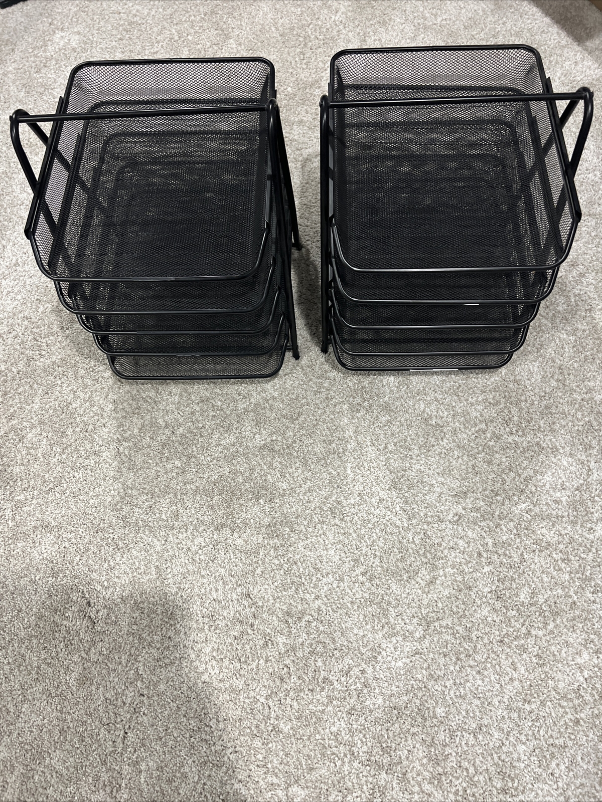 Desk Organizer Mesh Paper Tray 5Tier Heavy Duty Lightweight Steel Home OfficeUse