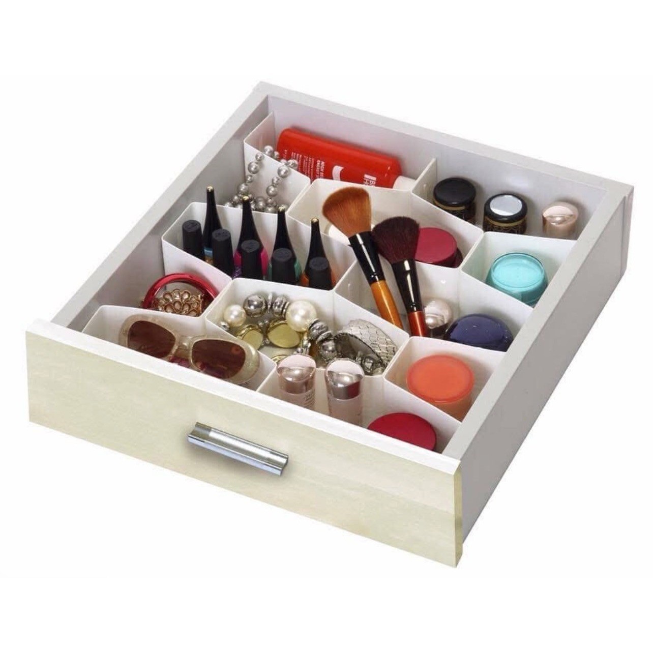 Set of 8 Honeycomb Drawer Organizer Divider Craft Sock Modular Storage