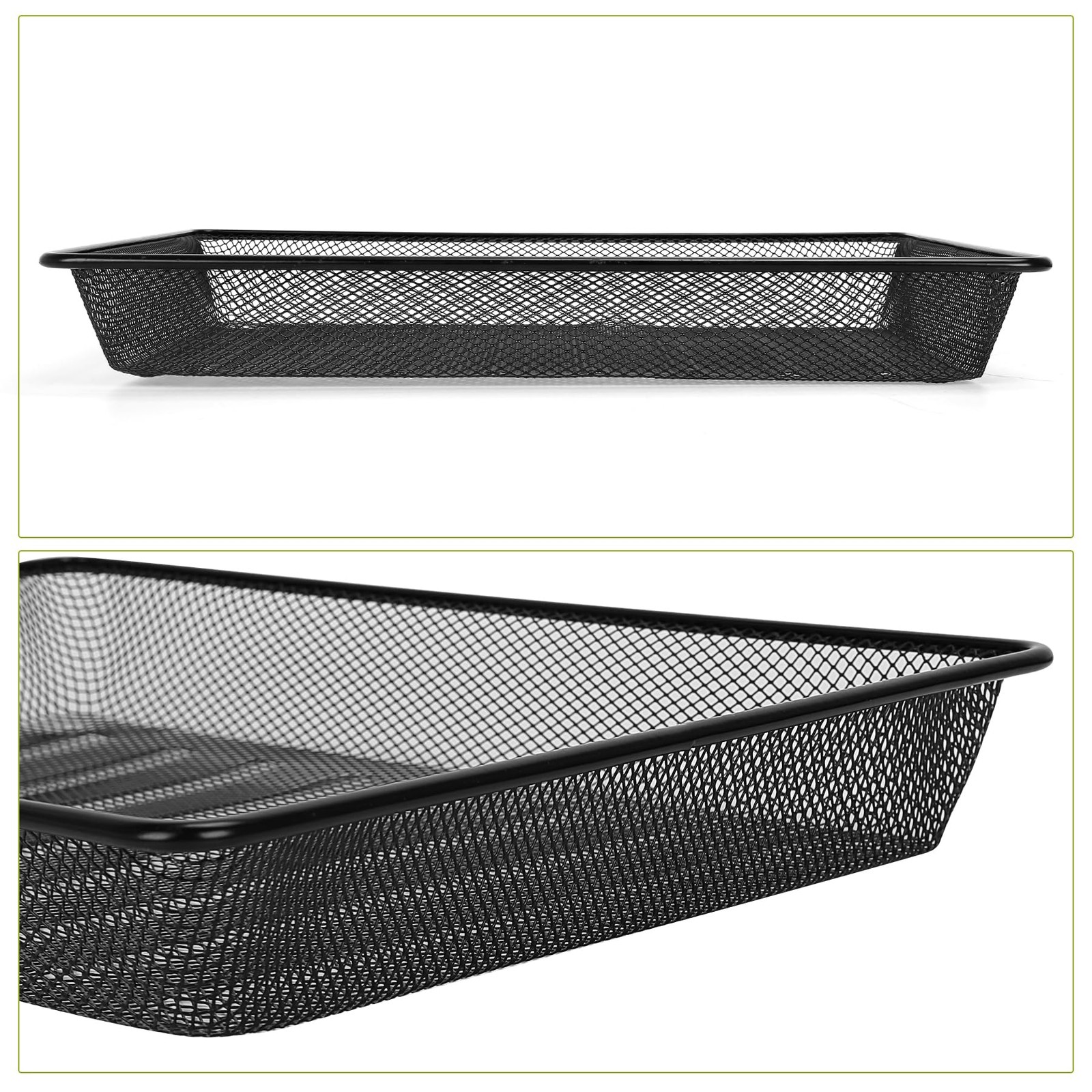 Office Metal Mesh Basket Desk Paper Tray Organizer Mail Letter Storage 5 PCS