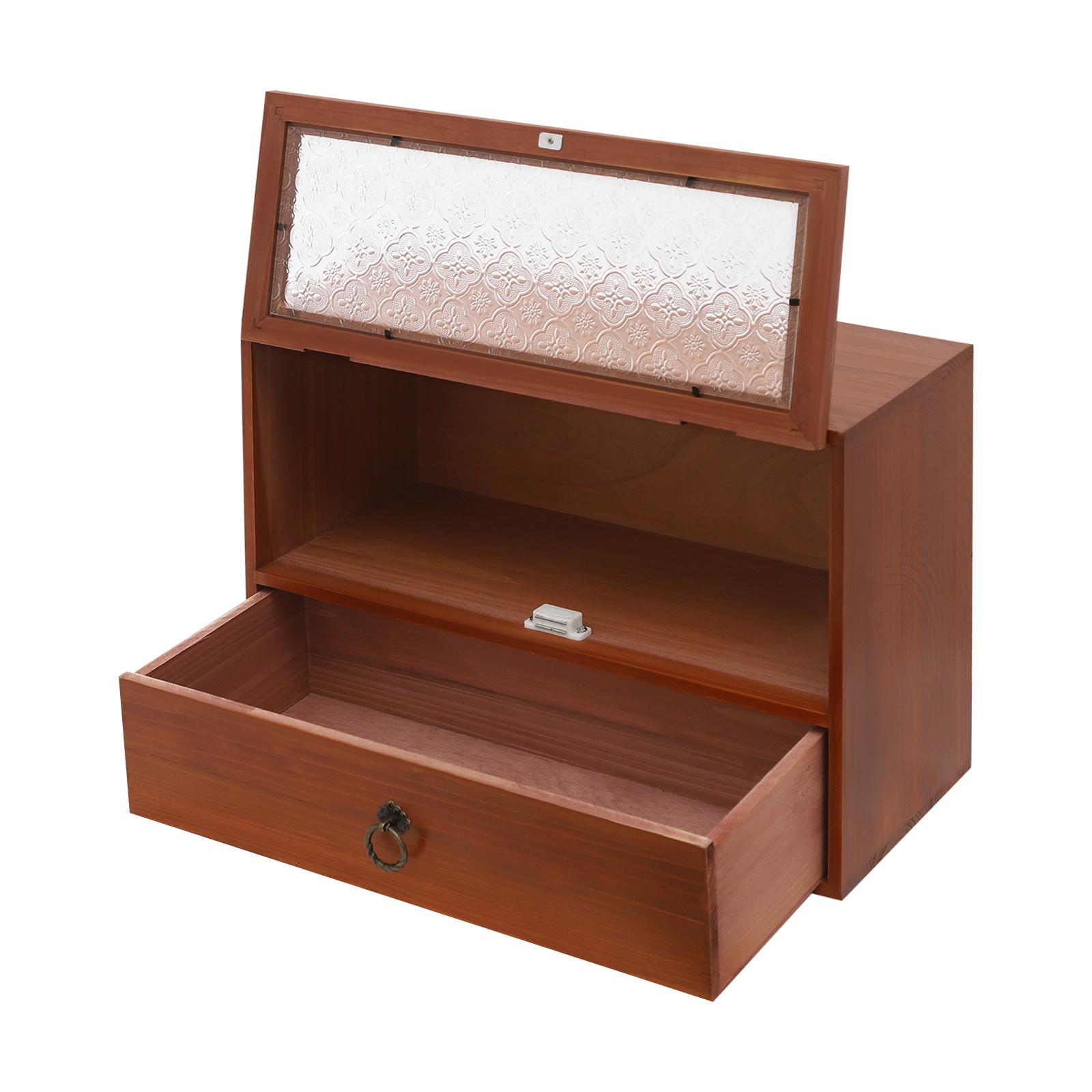 2-Tier Storage Drawer Box Cabinet for Desk – Organizing Unit for Kitchen Counter