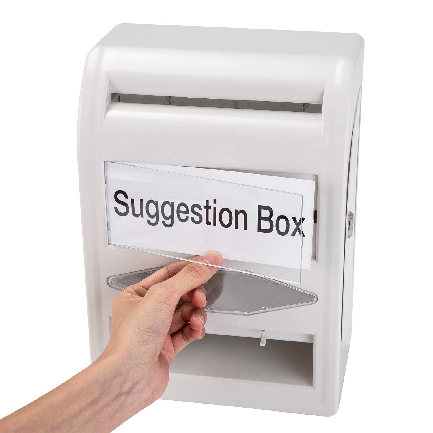 Retailer Basics Abs Suggestion Lock And Key Ballot For Voting 8.2 X 4.7 X 11.3