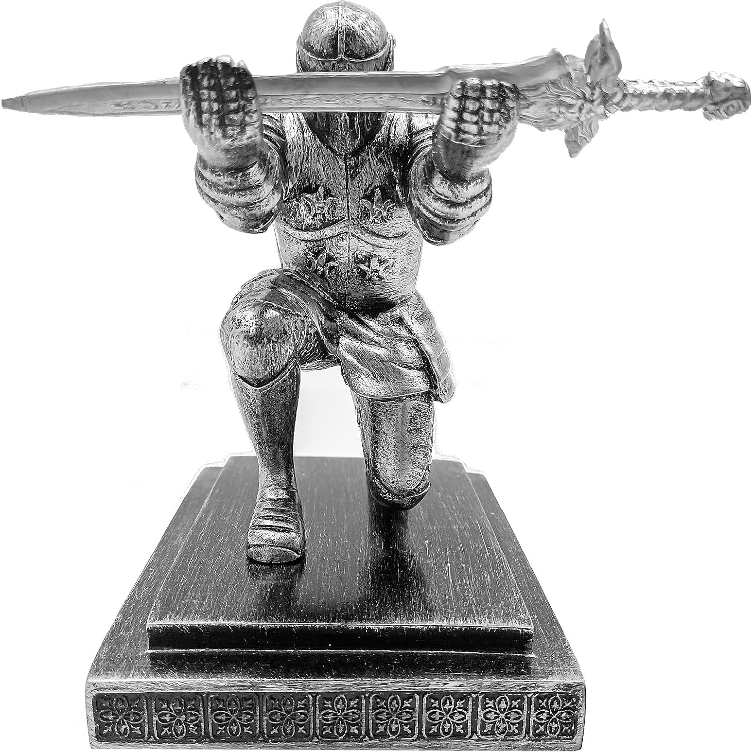 Knight Pen Holder,Knights Pen Stand with Magnet Sword,Executive Pen Stand,Resin