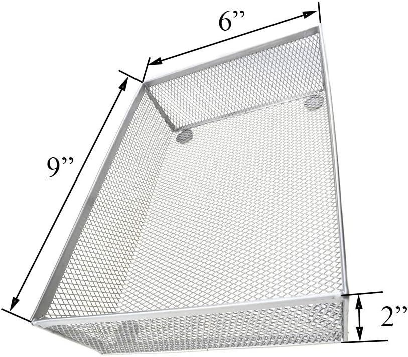 Stackable Mesh Tray Cup 9 x 6 x 2 inches Sturdy Container for Desk Drawer Org…
