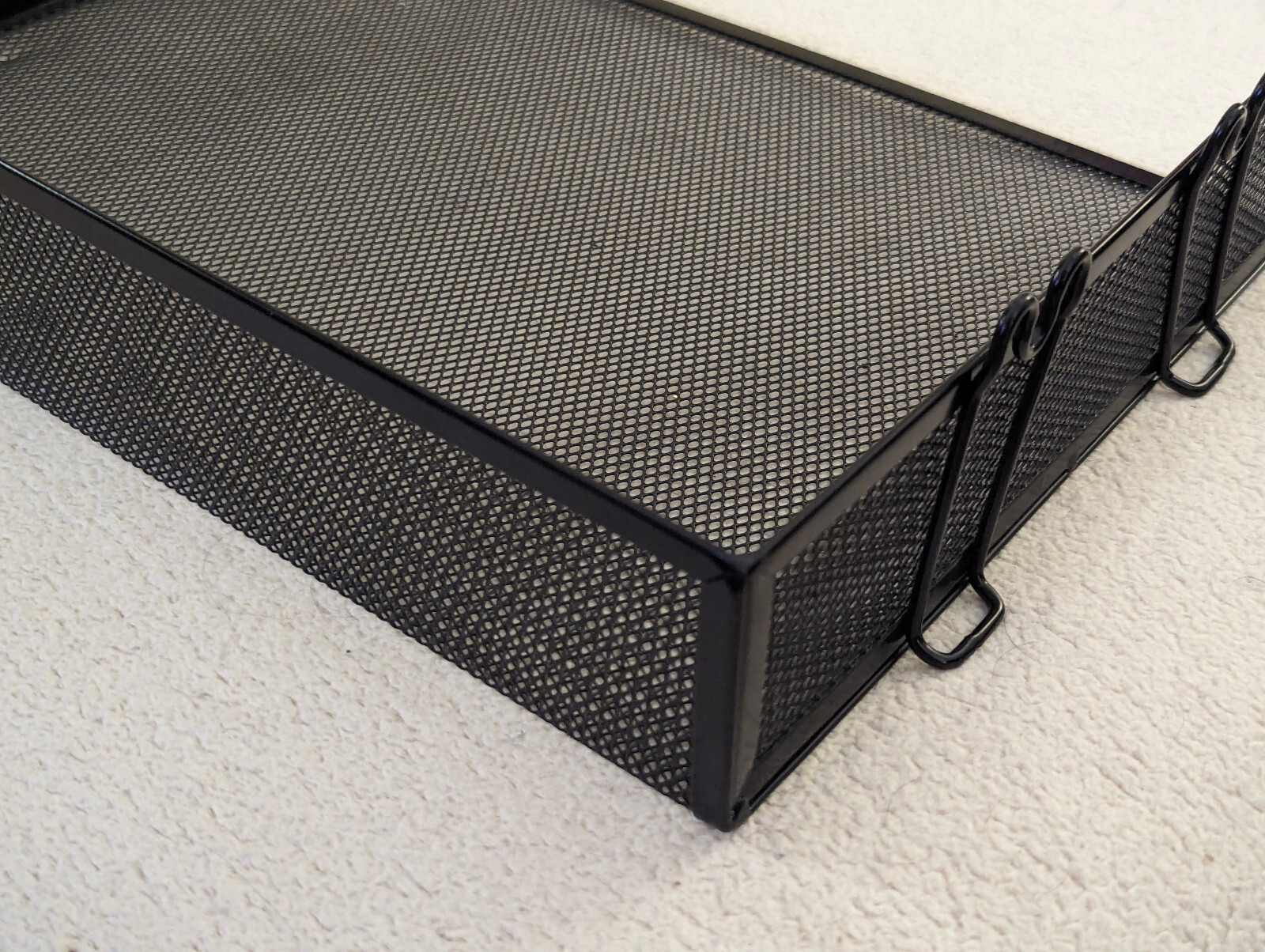 8.5 x 11 inch Black Metal Tray for Hanging File Folders or Paperwork