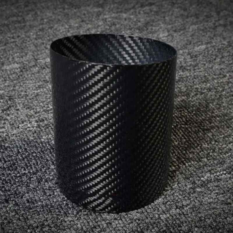 New Carbon Fiber Pencil Holder Cup Stationery Container Desk Organisers Office