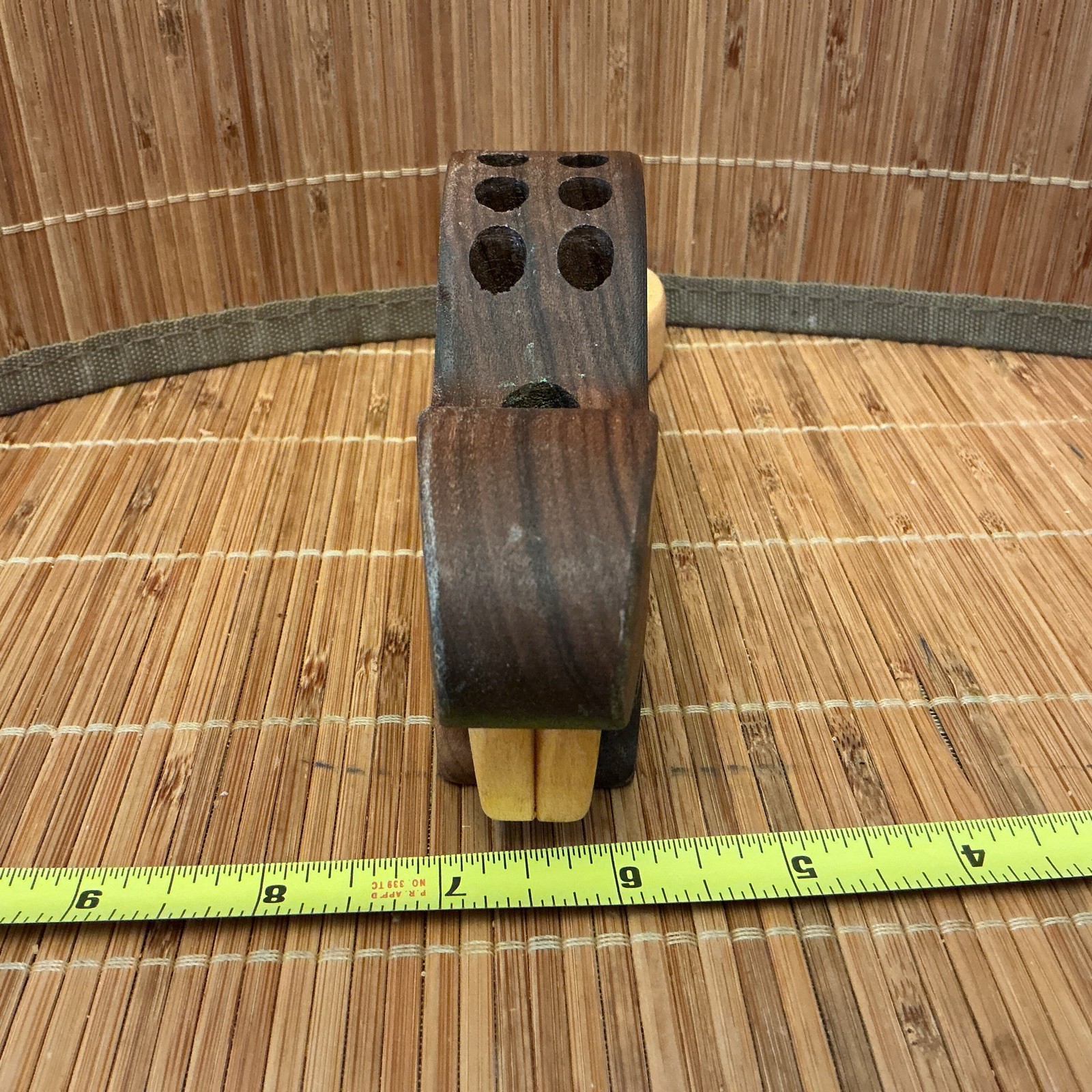 Wooden Beaver pencil Holder Desk Organizer Handmade