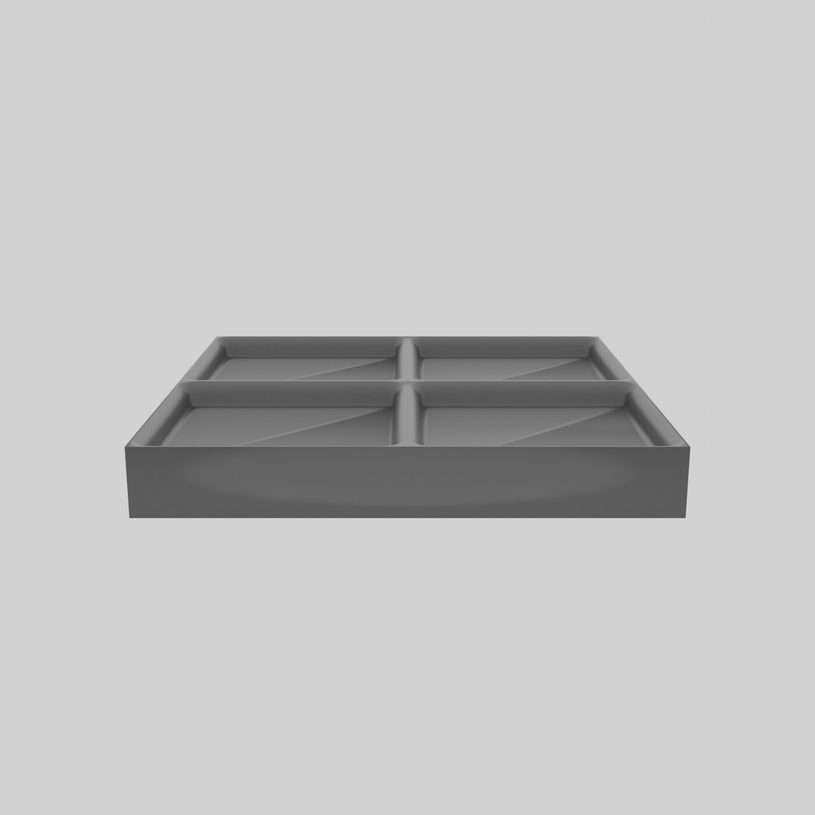 Drawers with Dividers and Gridfinity Attachment PC accessory Black PETG 3D Print