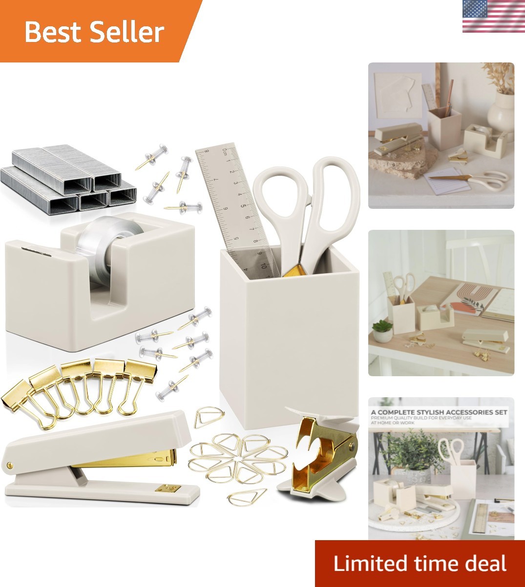 Aesthetic Desk Accessories Set – A Complete Desktop Organizer Set For Women E…