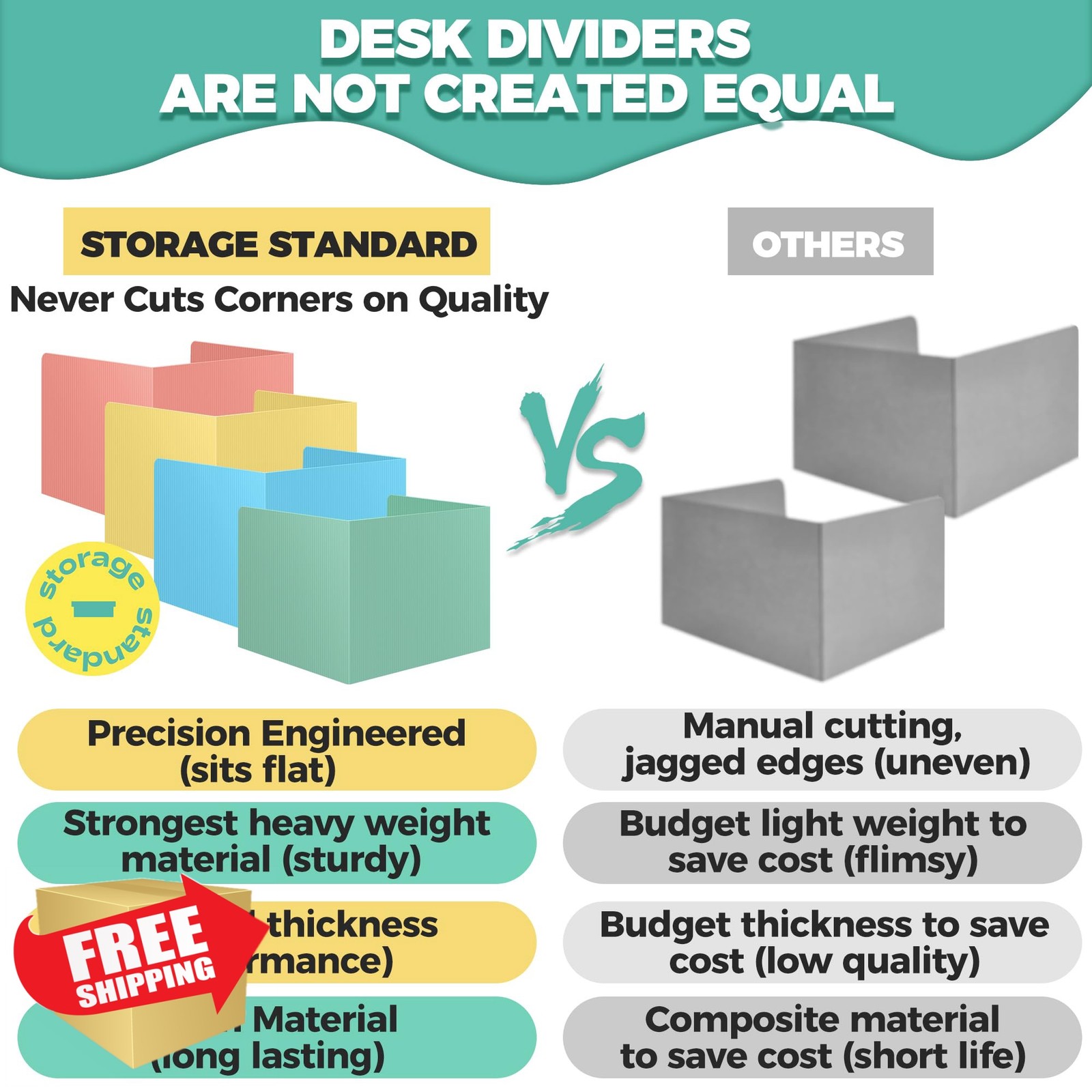 Storage Standard Desk Privacy Folders Pastel