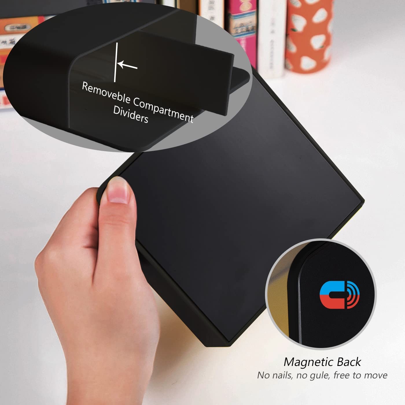 Magnetic Dry Erase Marker Holder – Multi-Surface Pen & Marker Holder for Frid…