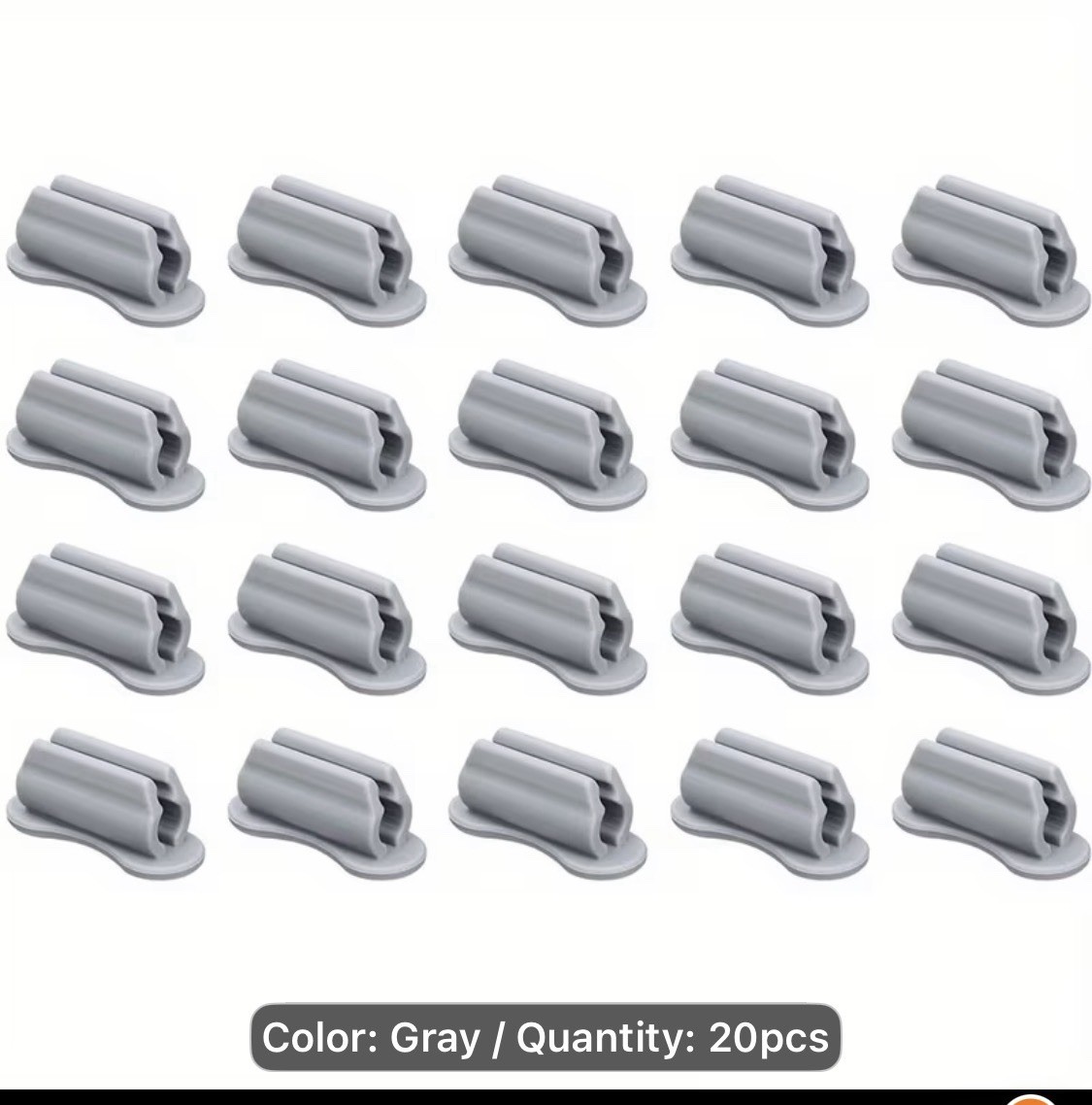 Set Of 20 Grey Silicone Sticky Pen Holders – New