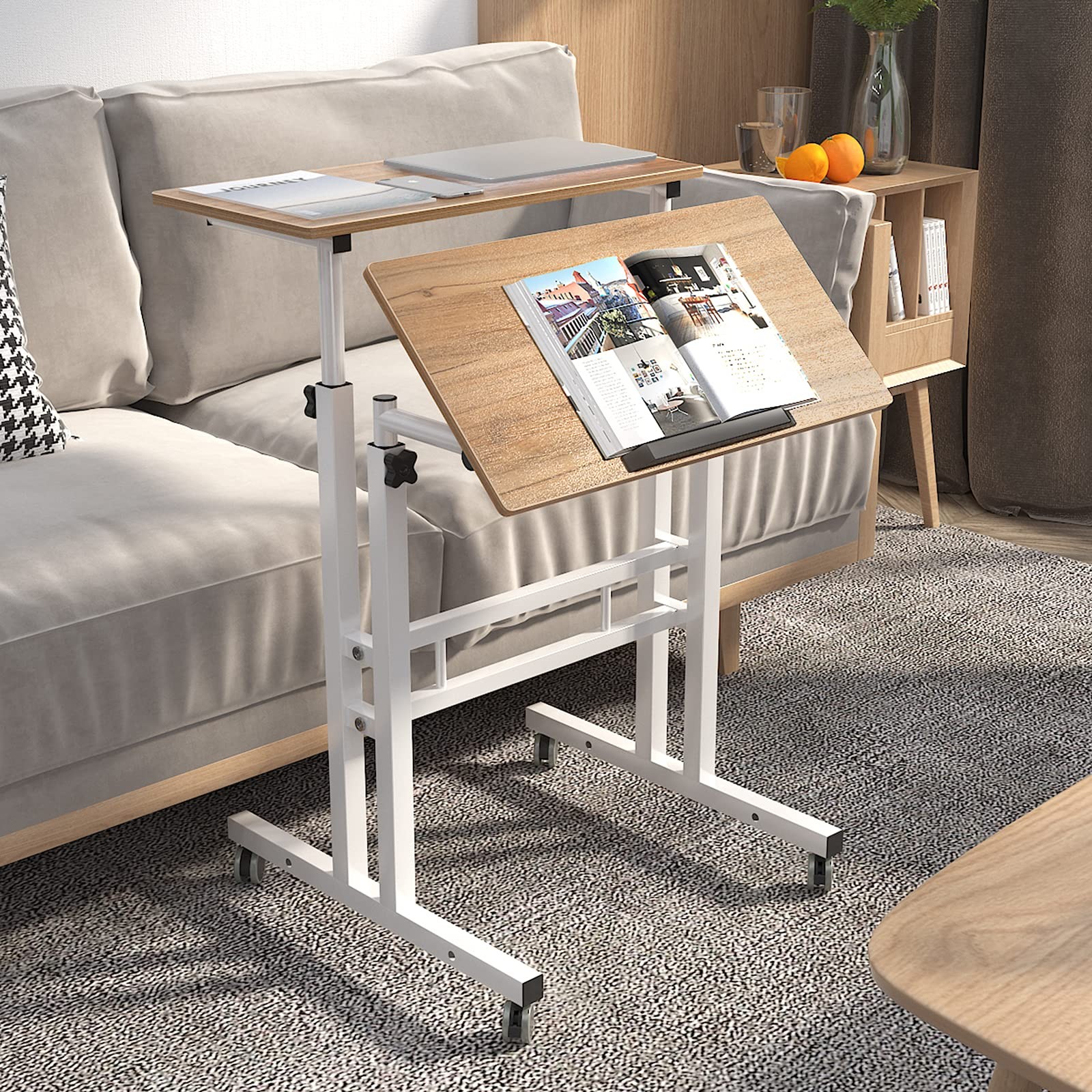 Sogeshome Adjustable Laptop Desk Table 23.6 Inches Portable Laptop Table