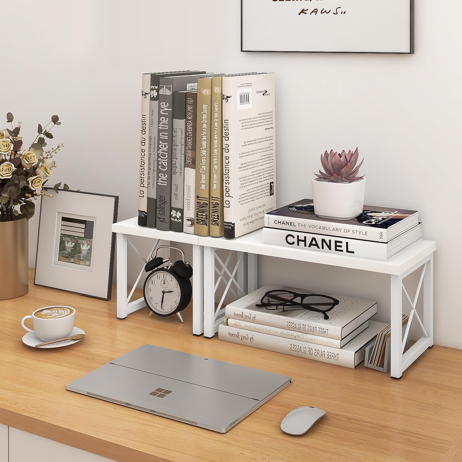 ELITEROO Wood 15.7 inches (L) X 7.8 (W) X 7.6 (H), White