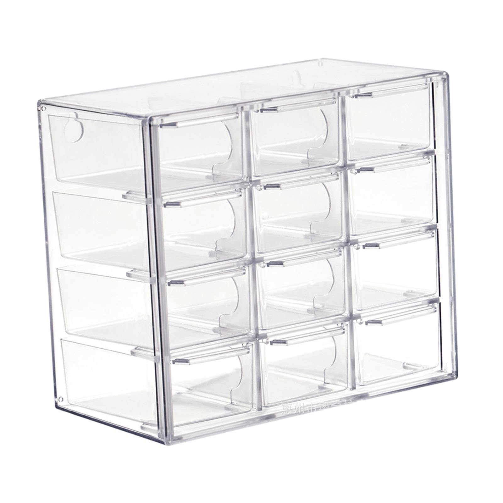 kowaku Mini Drawer Organizer Small with Drawers 12 Drawers, Clear