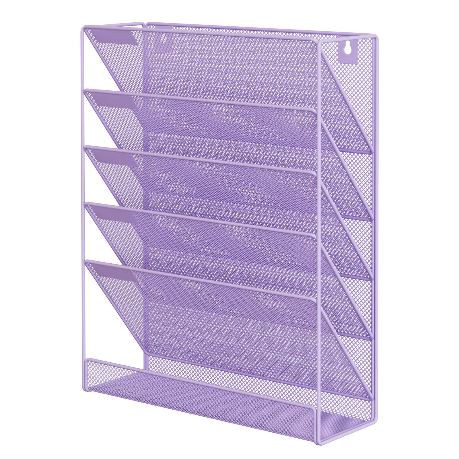 Easypag 5 Tier Wall File Holder Mesh Hanging Folder Organizer Classify Label